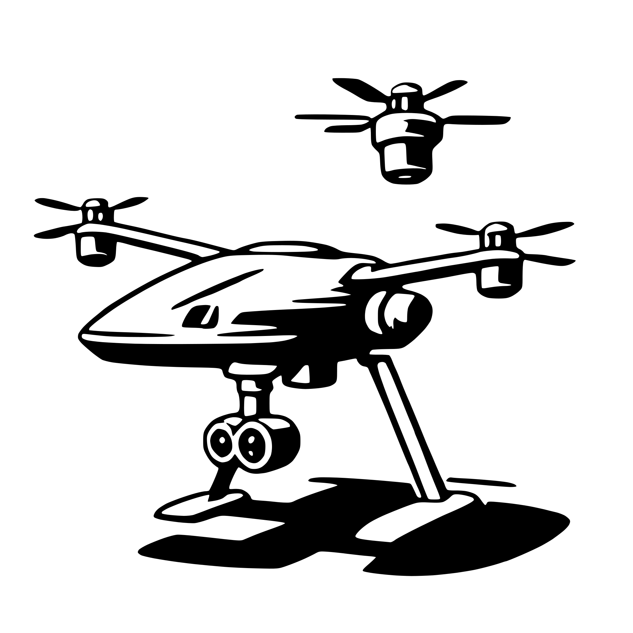 AI-generated SVG of a drone