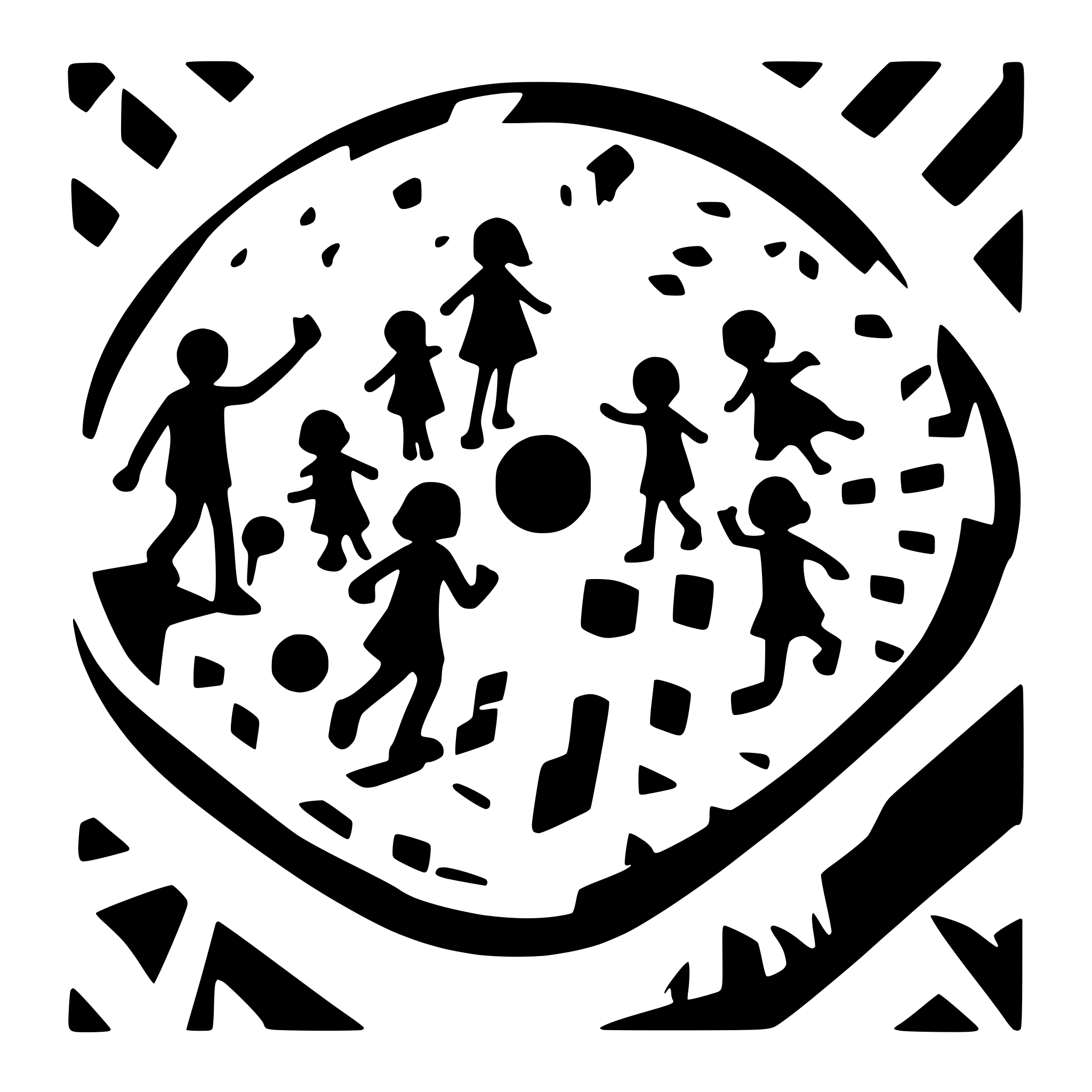 AI-generated SVG of a 10 children playing on a playground