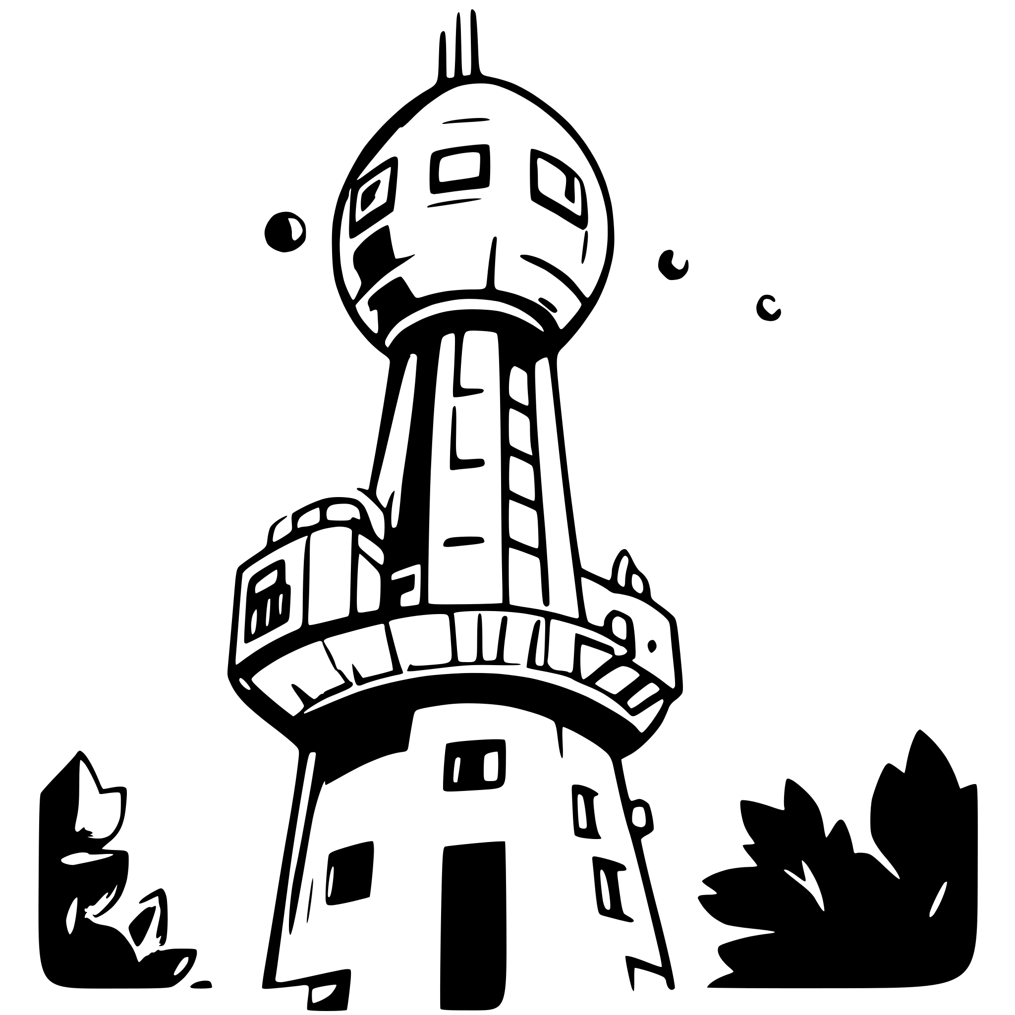 AI-generated SVG of a space elevator