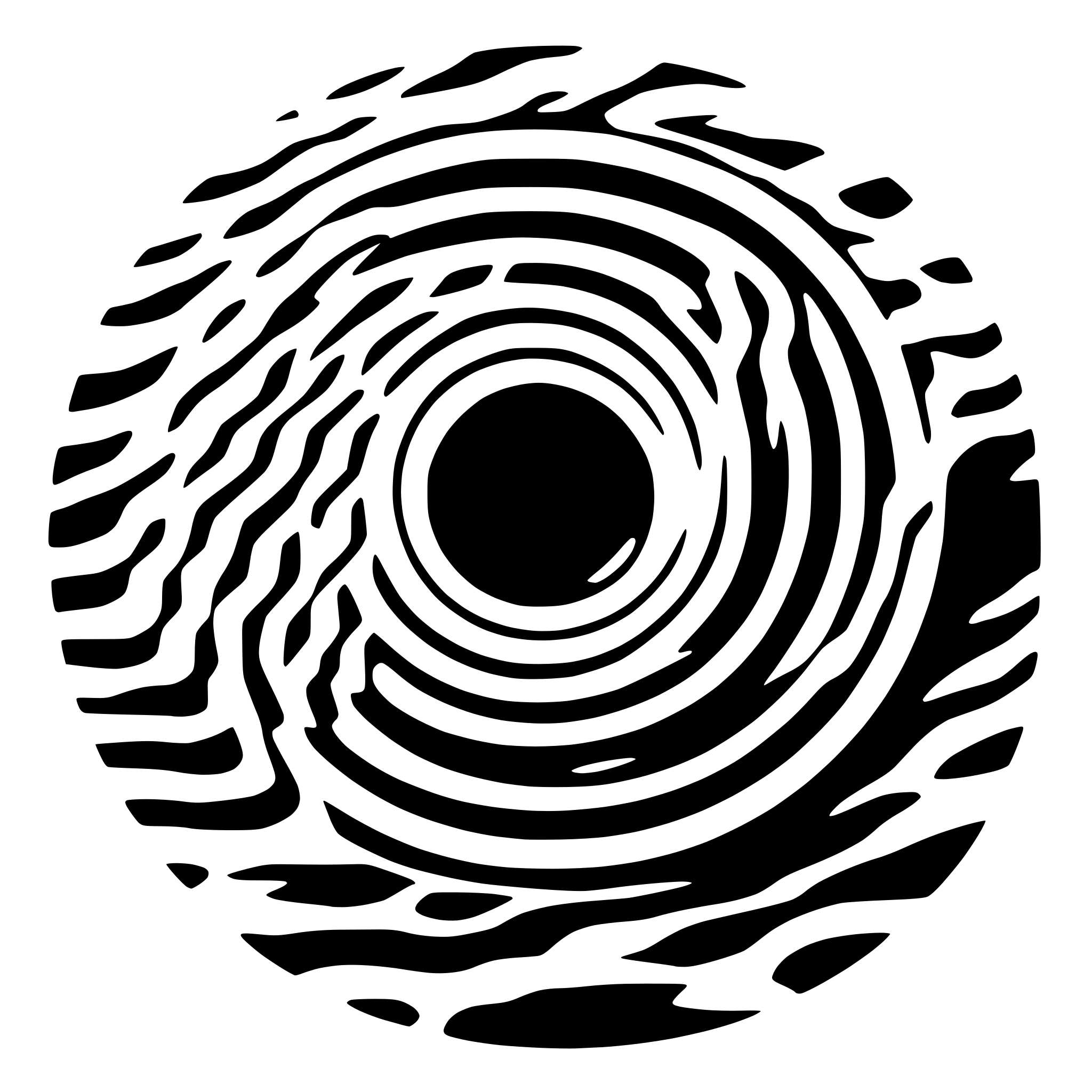 AI-generated SVG of 'A series of concentric circles, each with a distinct size and opacity, radiating from a central point, evoking the idea of ripples in water, symbolizing the impact of individual actions on a larger movement.'