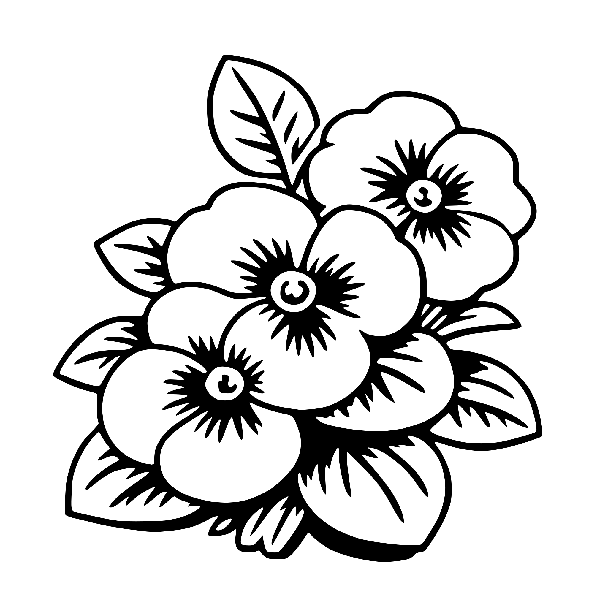 AI-generated SVG of 'pansy'