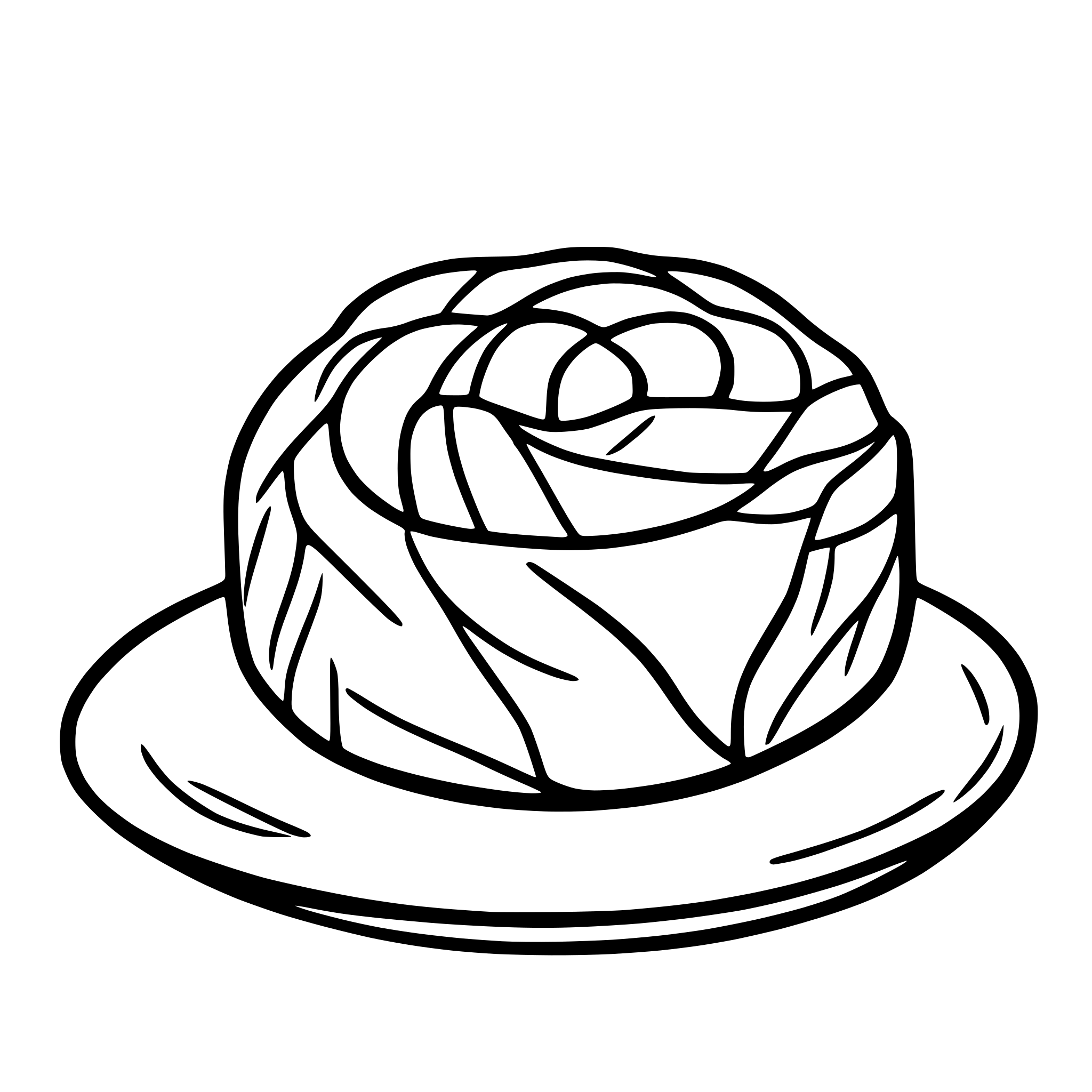 AI-generated SVG of 'swedish cinnamon roll'