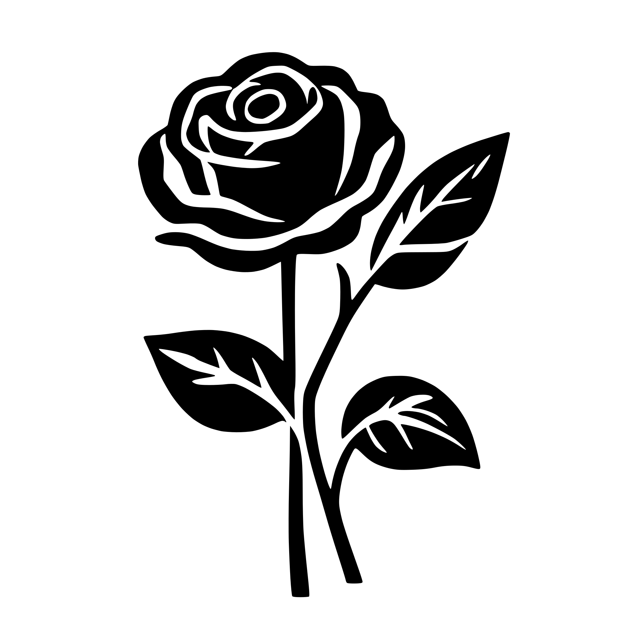 AI-generated SVG of 'rose flower icon top view'