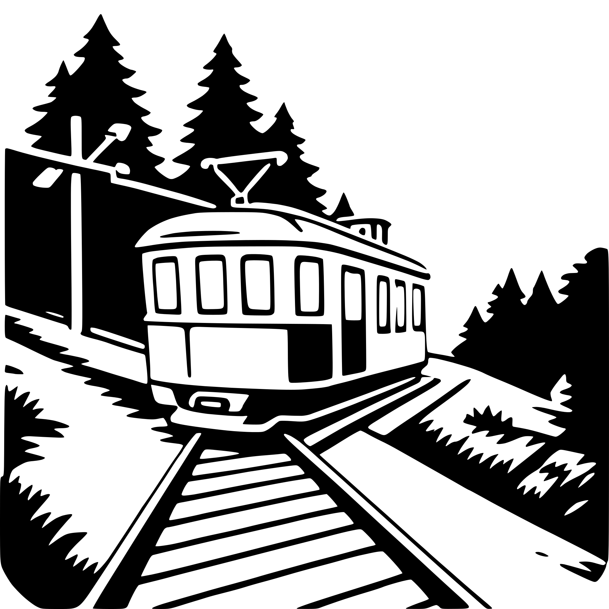 AI-generated SVG of a funicular
