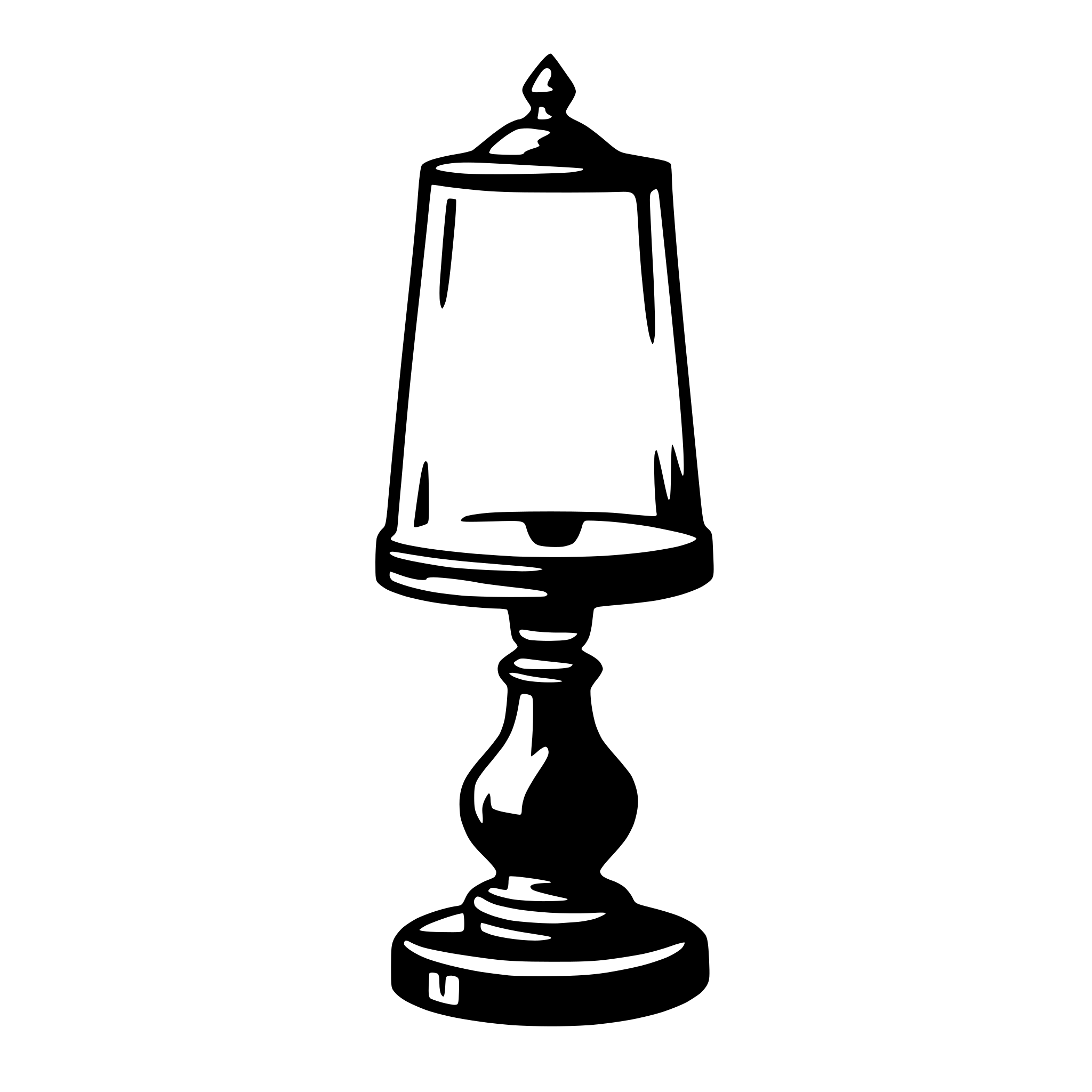 AI-generated SVG of a lamp