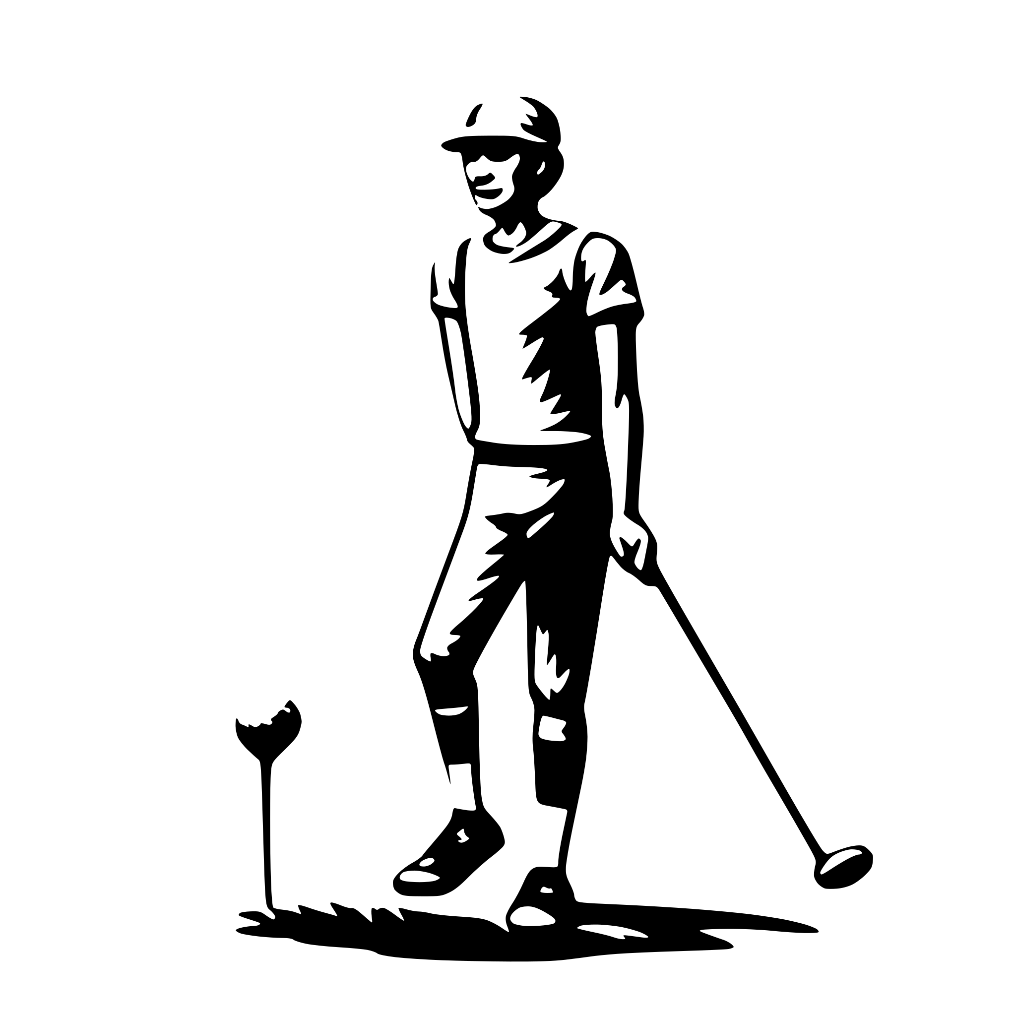 AI-generated SVG of 'golfer'