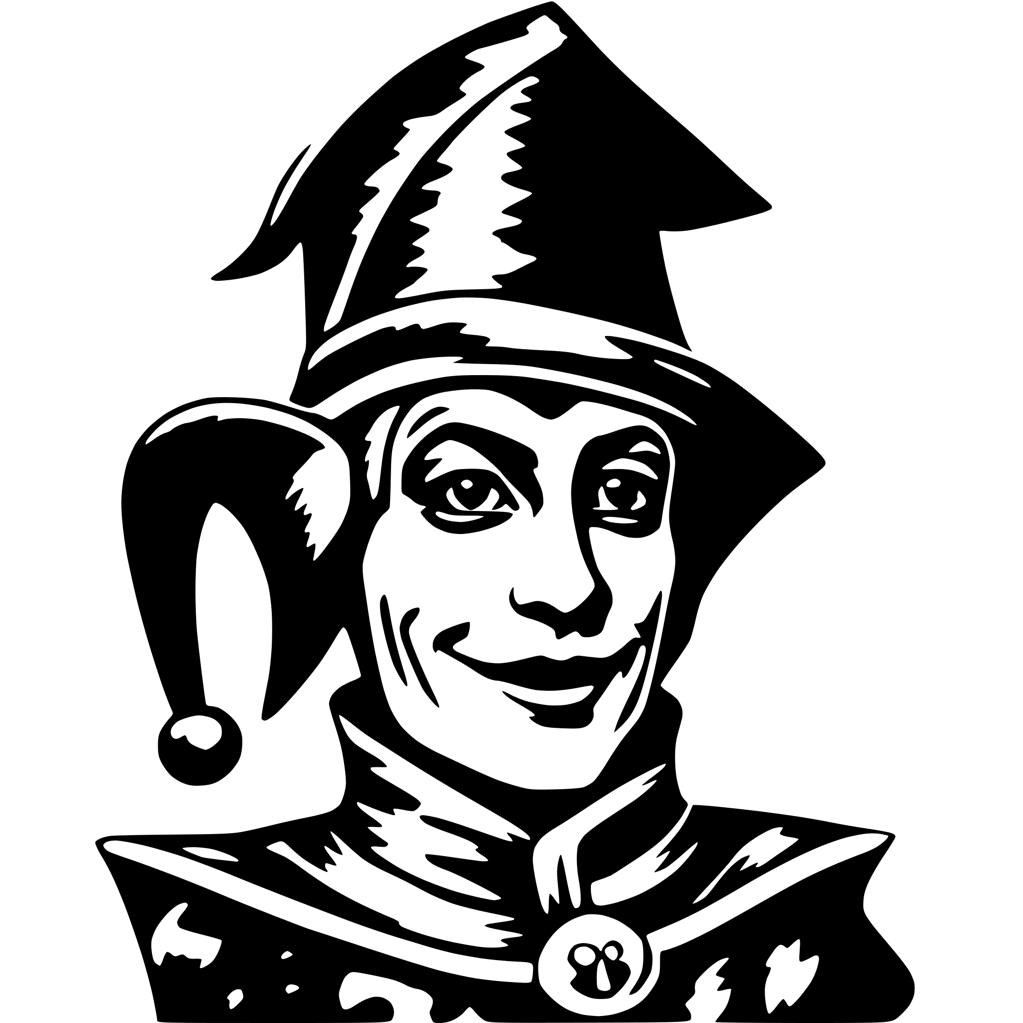 AI-generated SVG of 'Court jester hat'