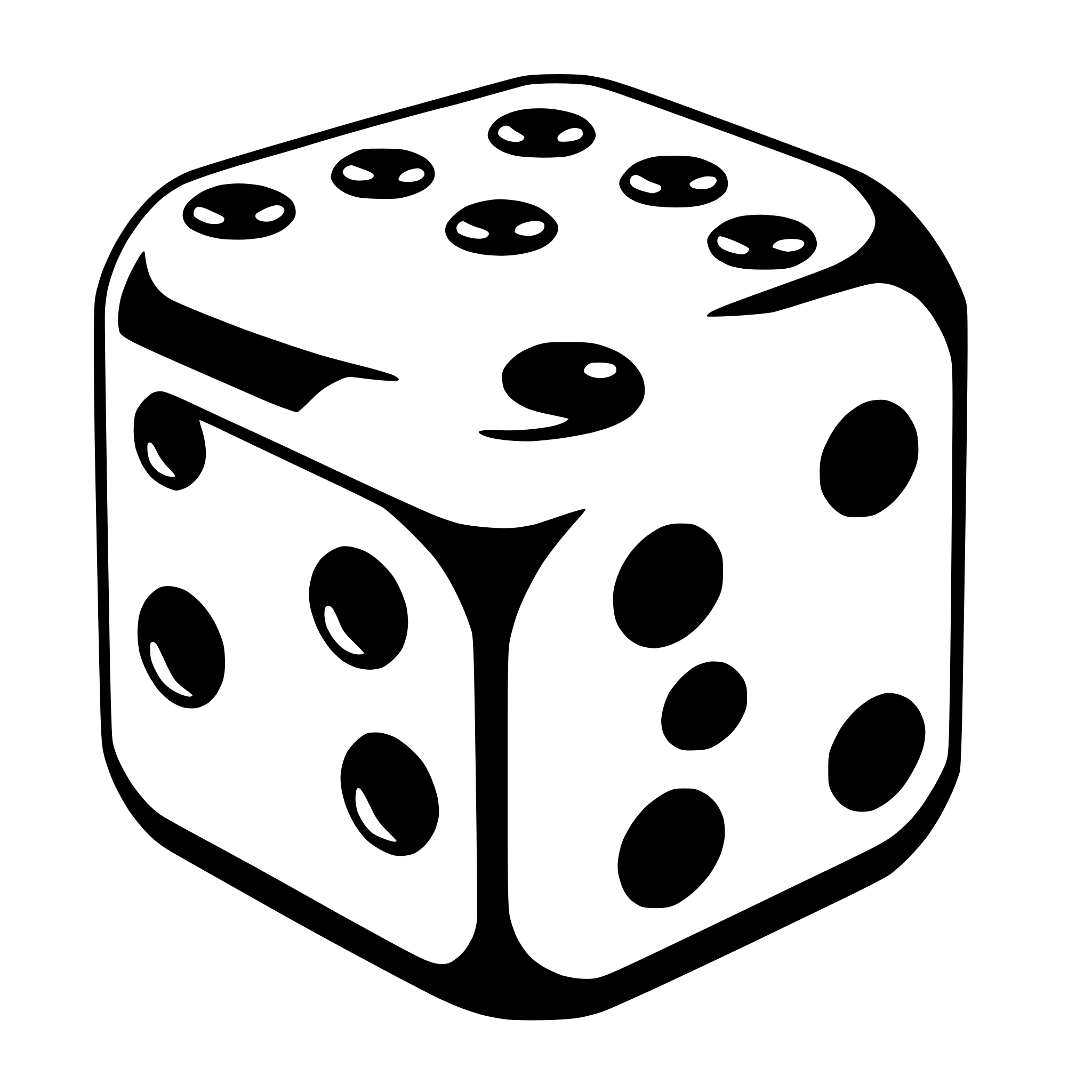 AI-generated SVG of a dice