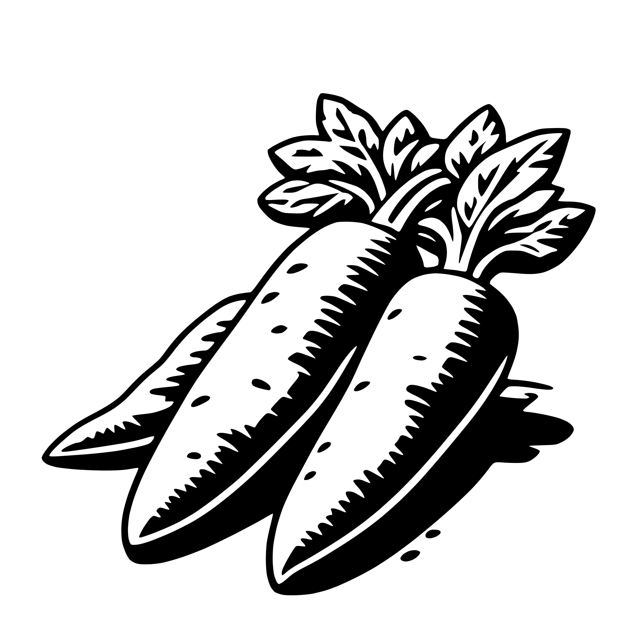 AI-generated SVG of 'carrot'