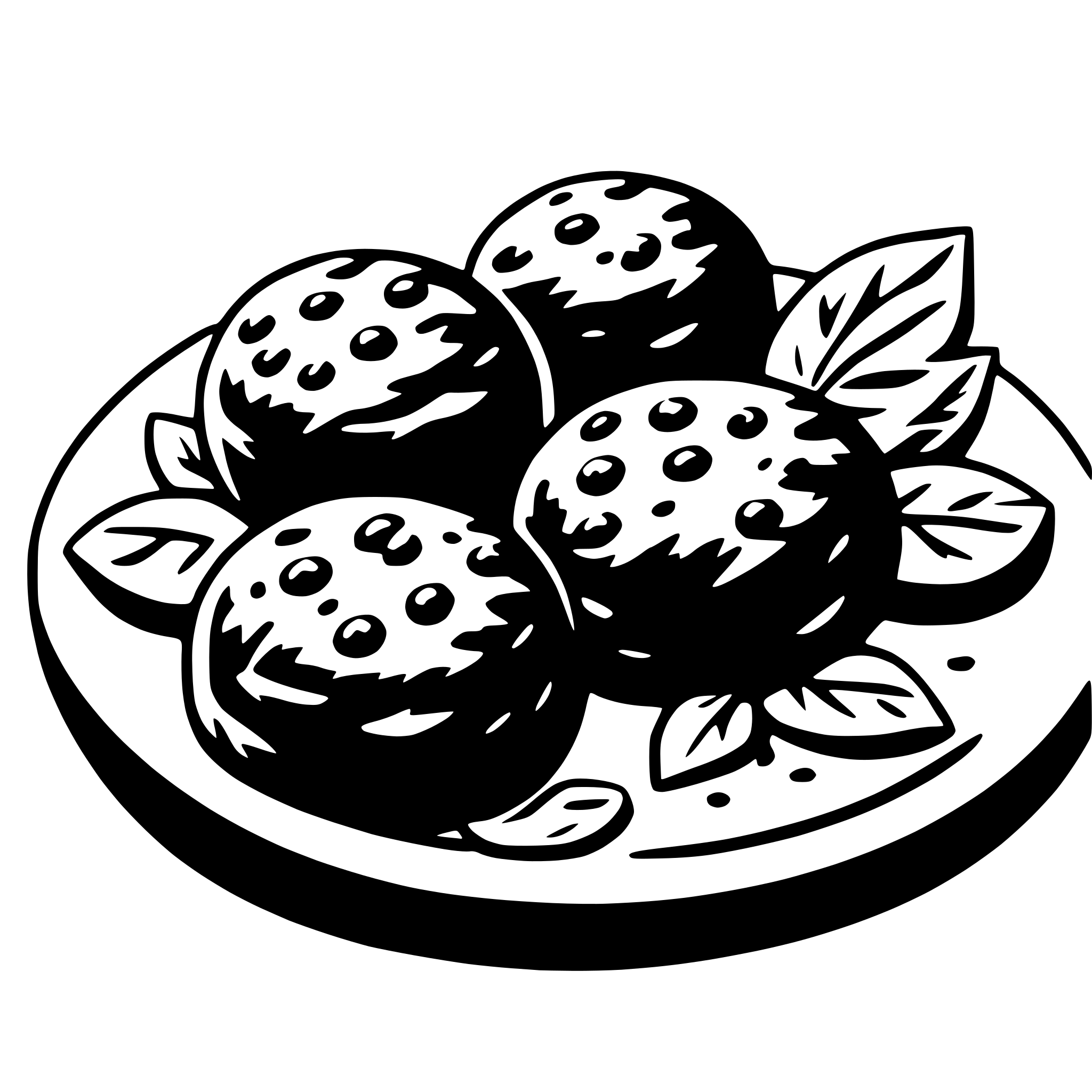 AI-generated SVG of a meat balls