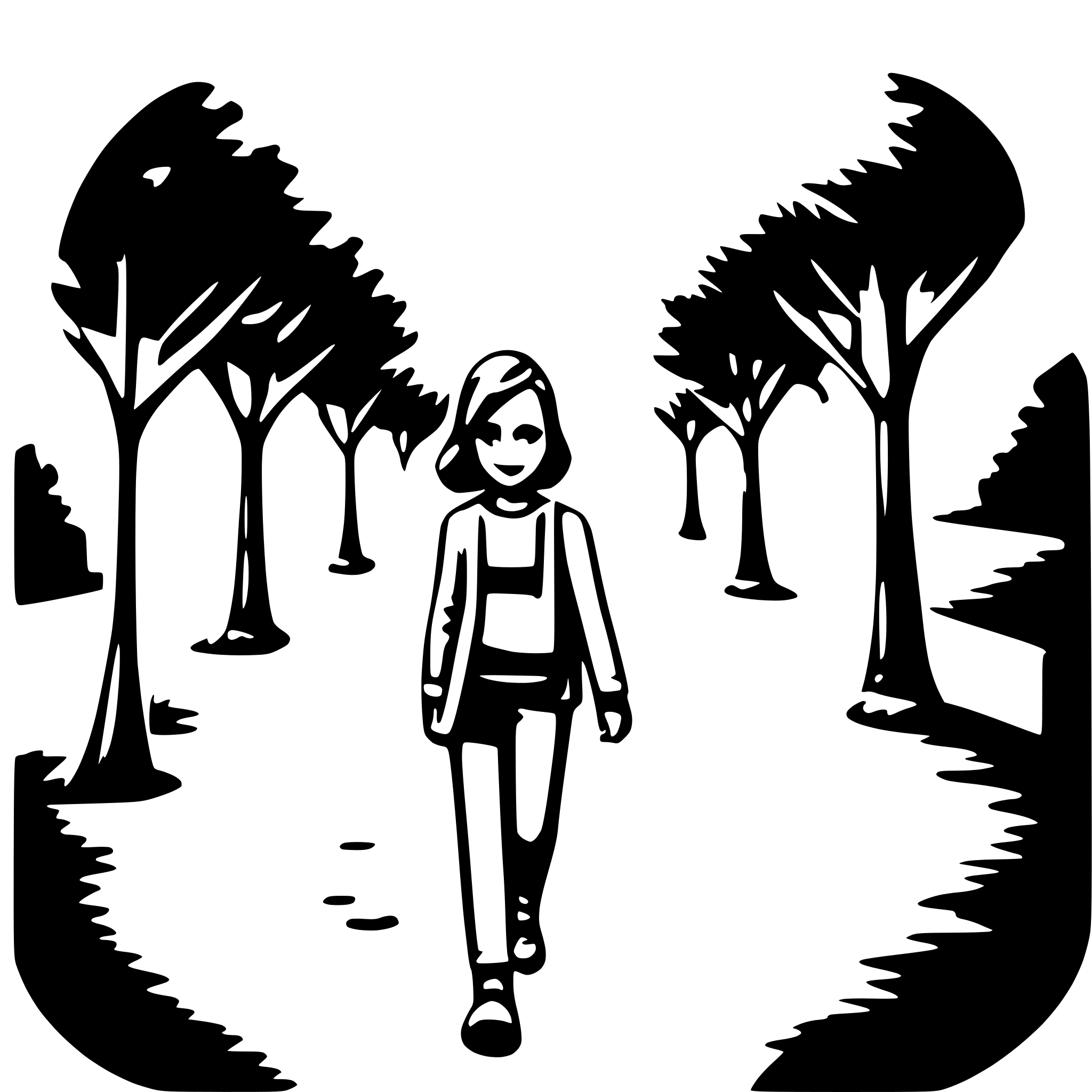 AI-generated SVG of 'walking'