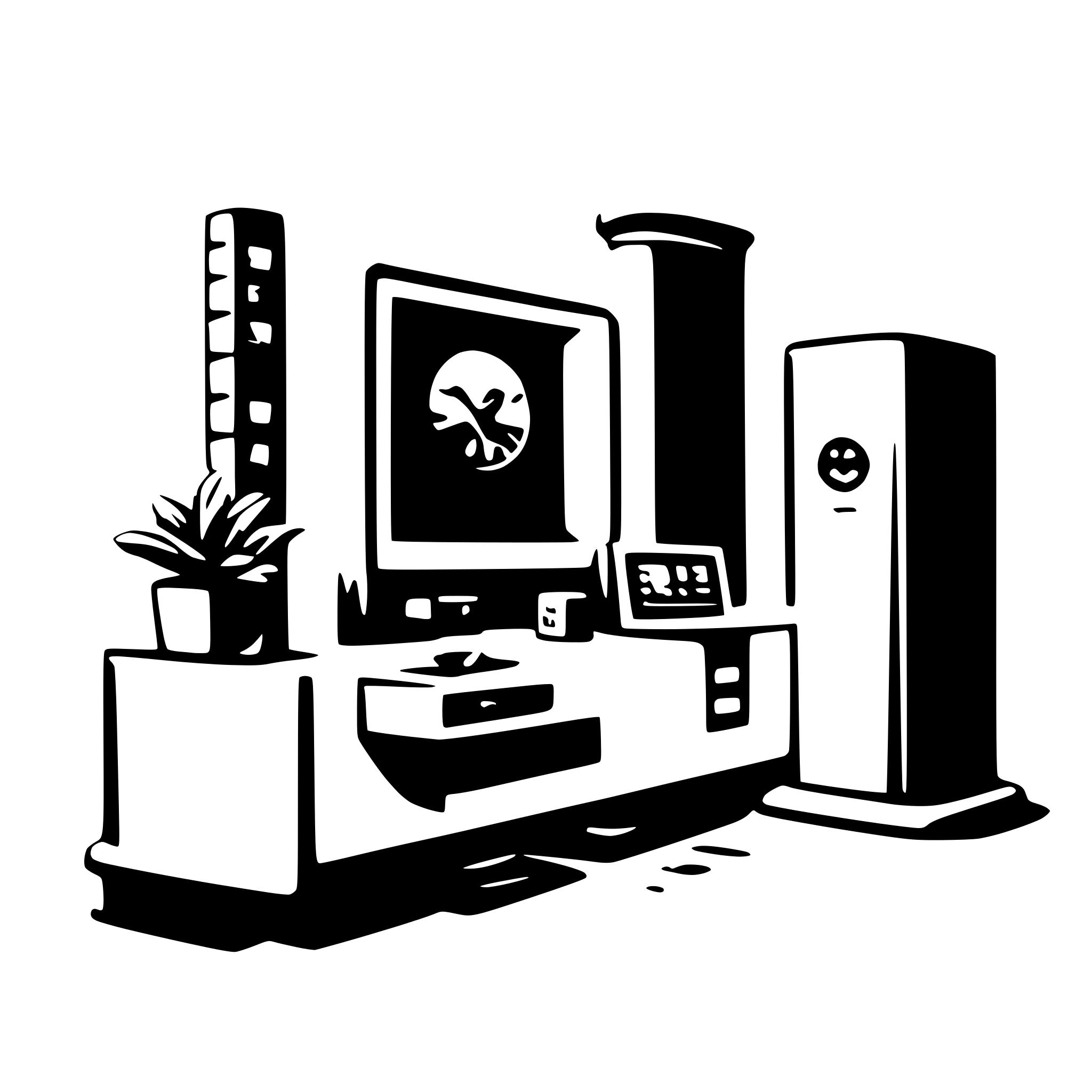 AI-generated SVG of a smart room system