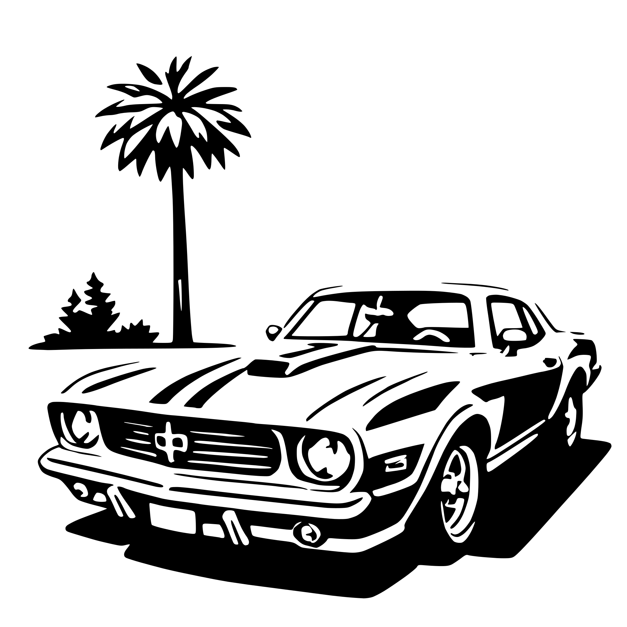AI-generated SVG of 'muscle car'