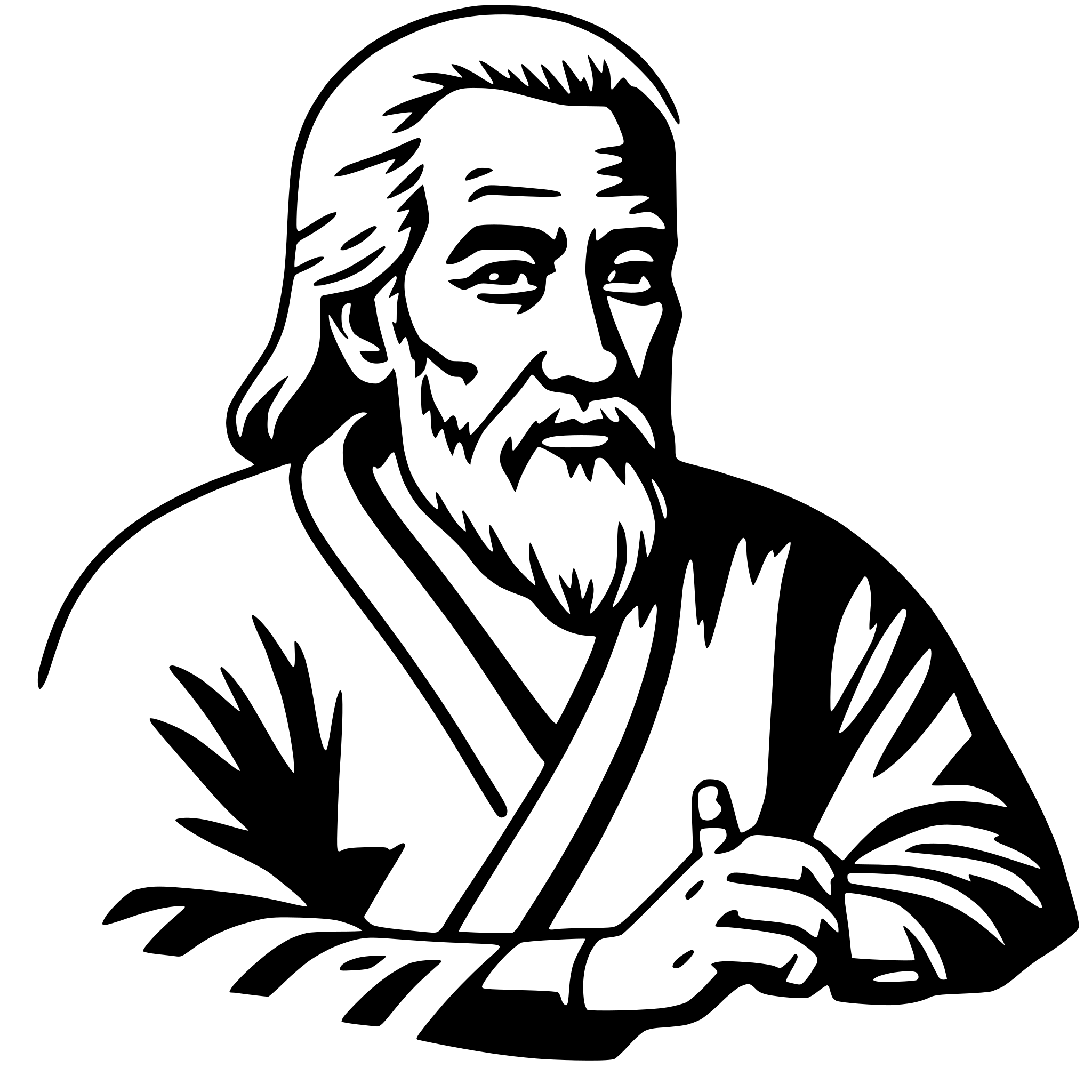 AI-generated SVG of 'laozi'