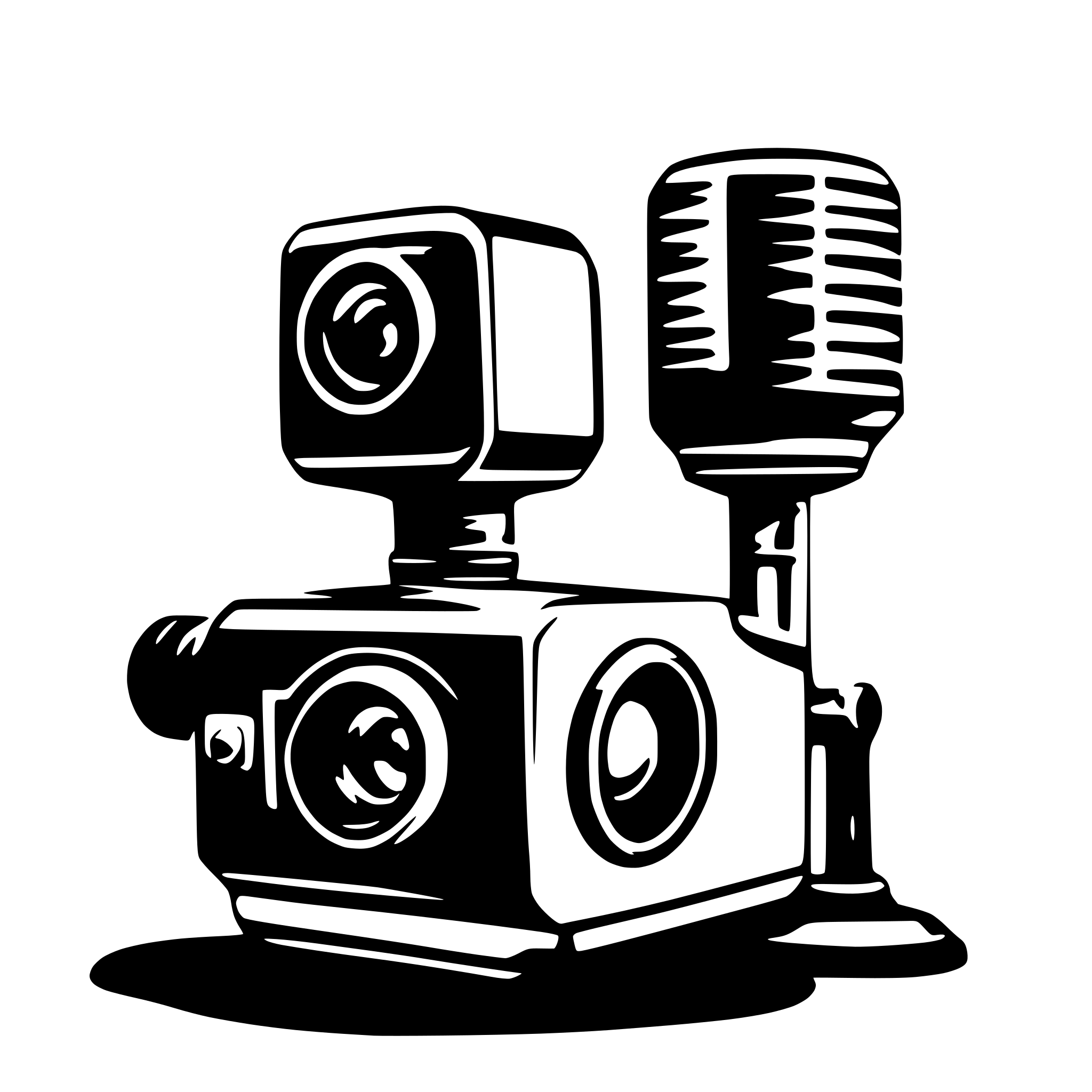 AI-generated SVG of a video survailiance camera