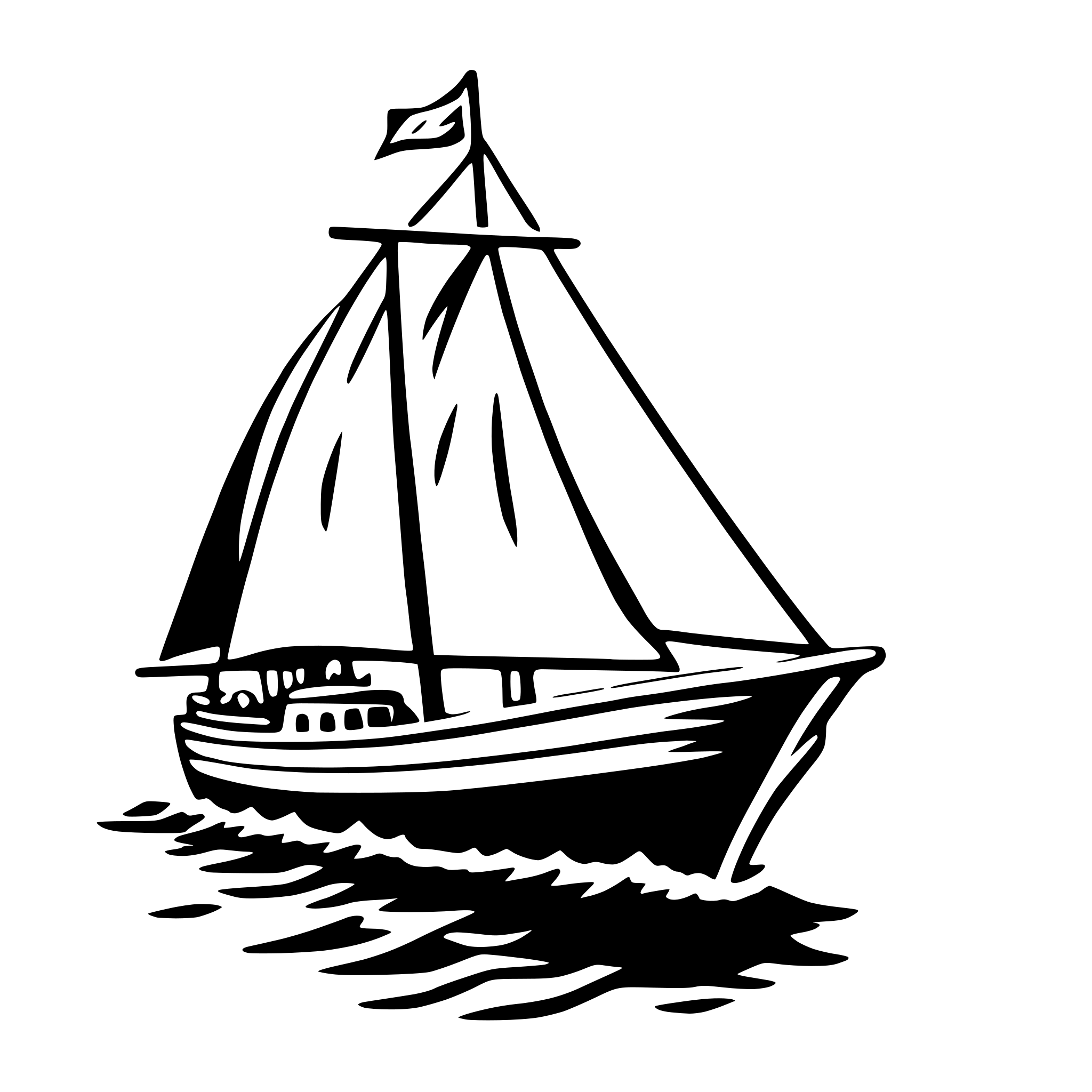 AI-generated SVG of a sailing ship at sea