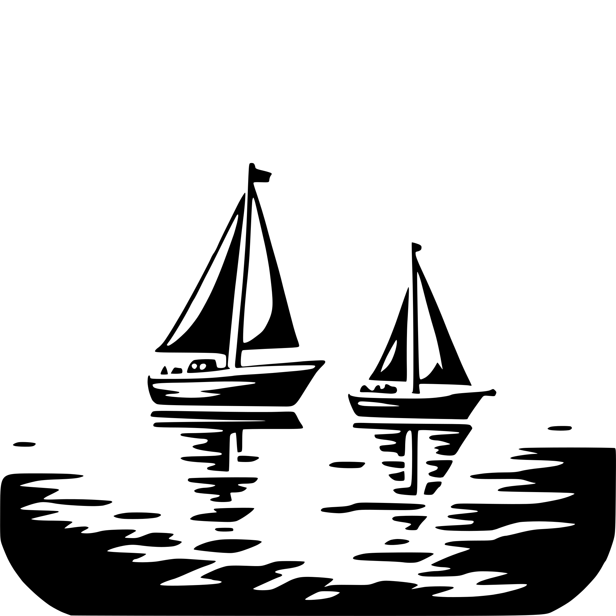 AI-generated SVG of a romantic sunset sail