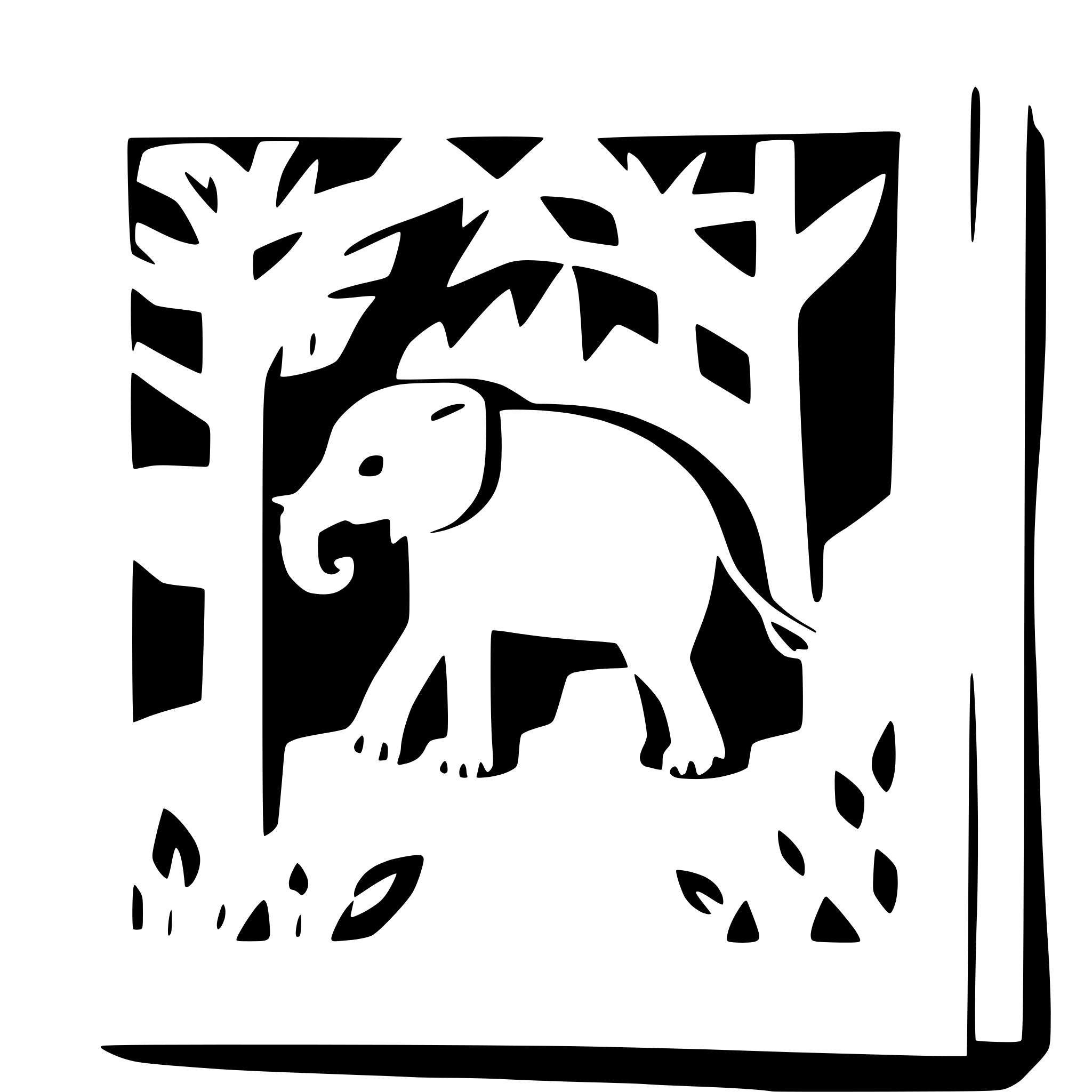 AI-generated SVG of 'elephant walking through jungle'