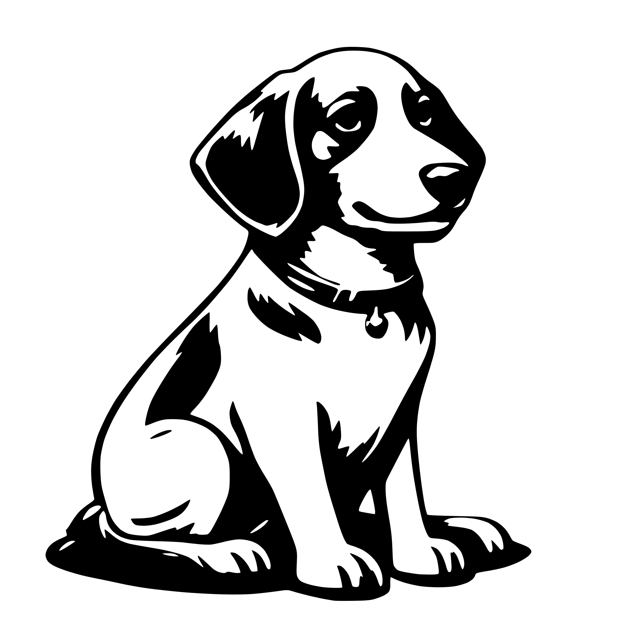 AI-generated SVG of 'dog'