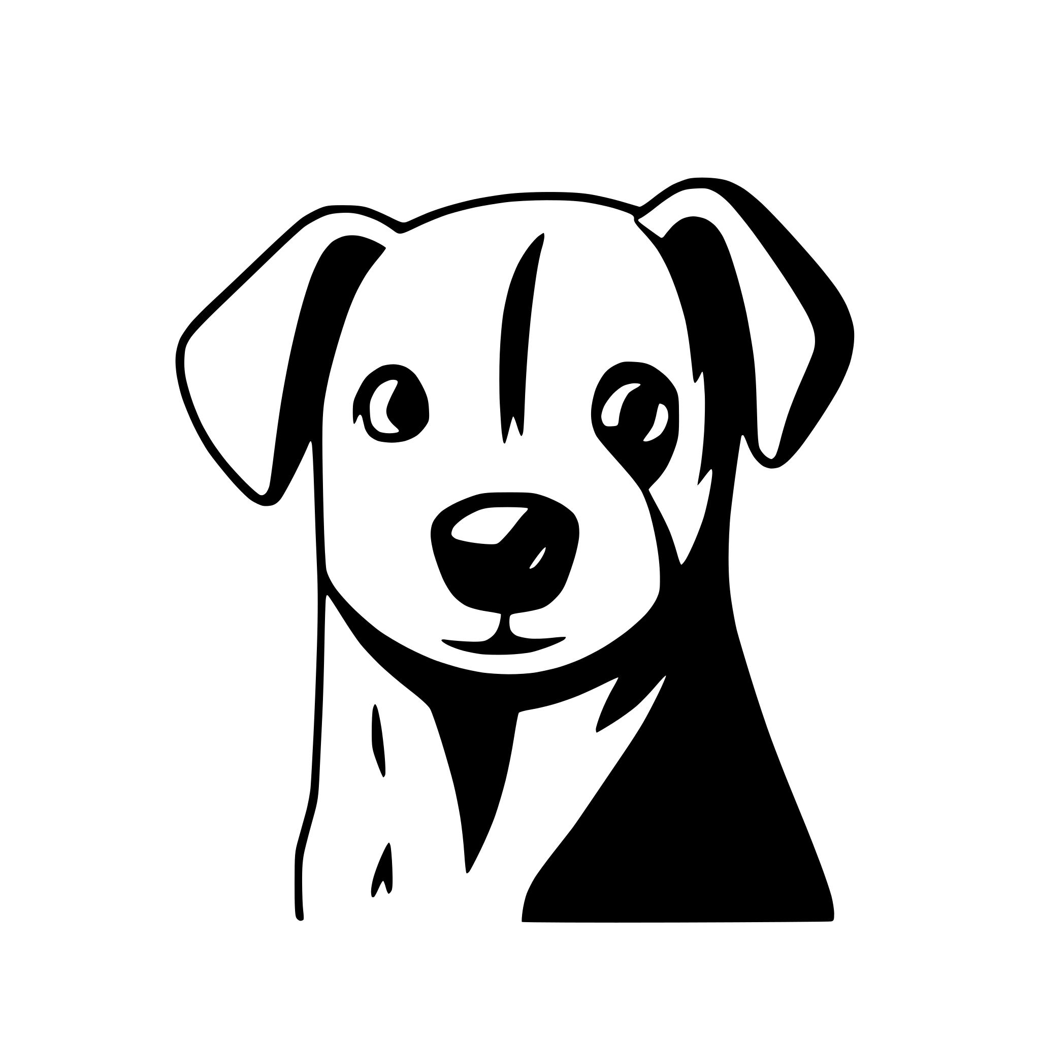 AI-generated SVG of a dog