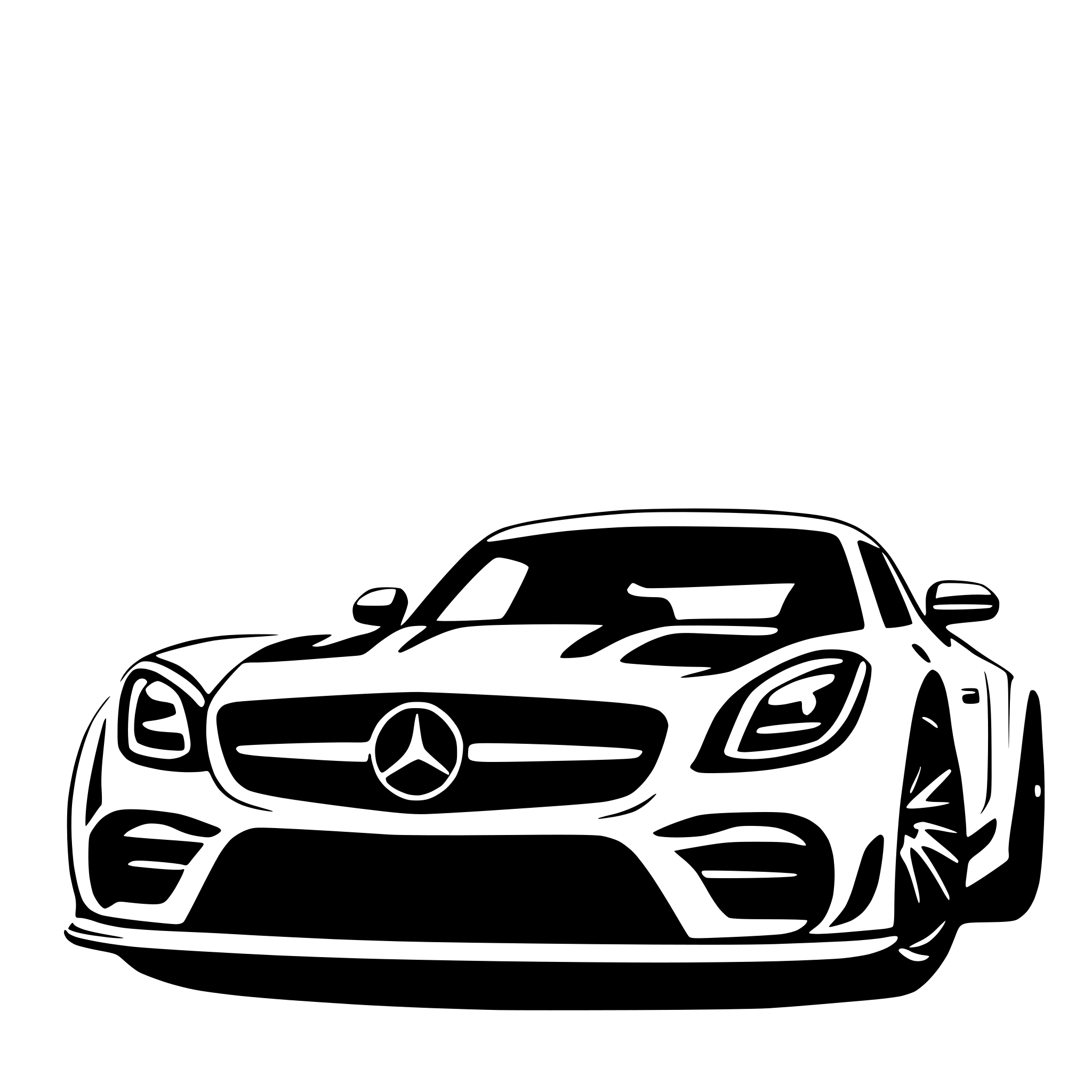 AI-generated SVG of a mercedes benz gt Face view with slight angle deviation with rear wing AI-generated SVG of a mercedes benz gt Face view with slight angle deviation with rear wing
