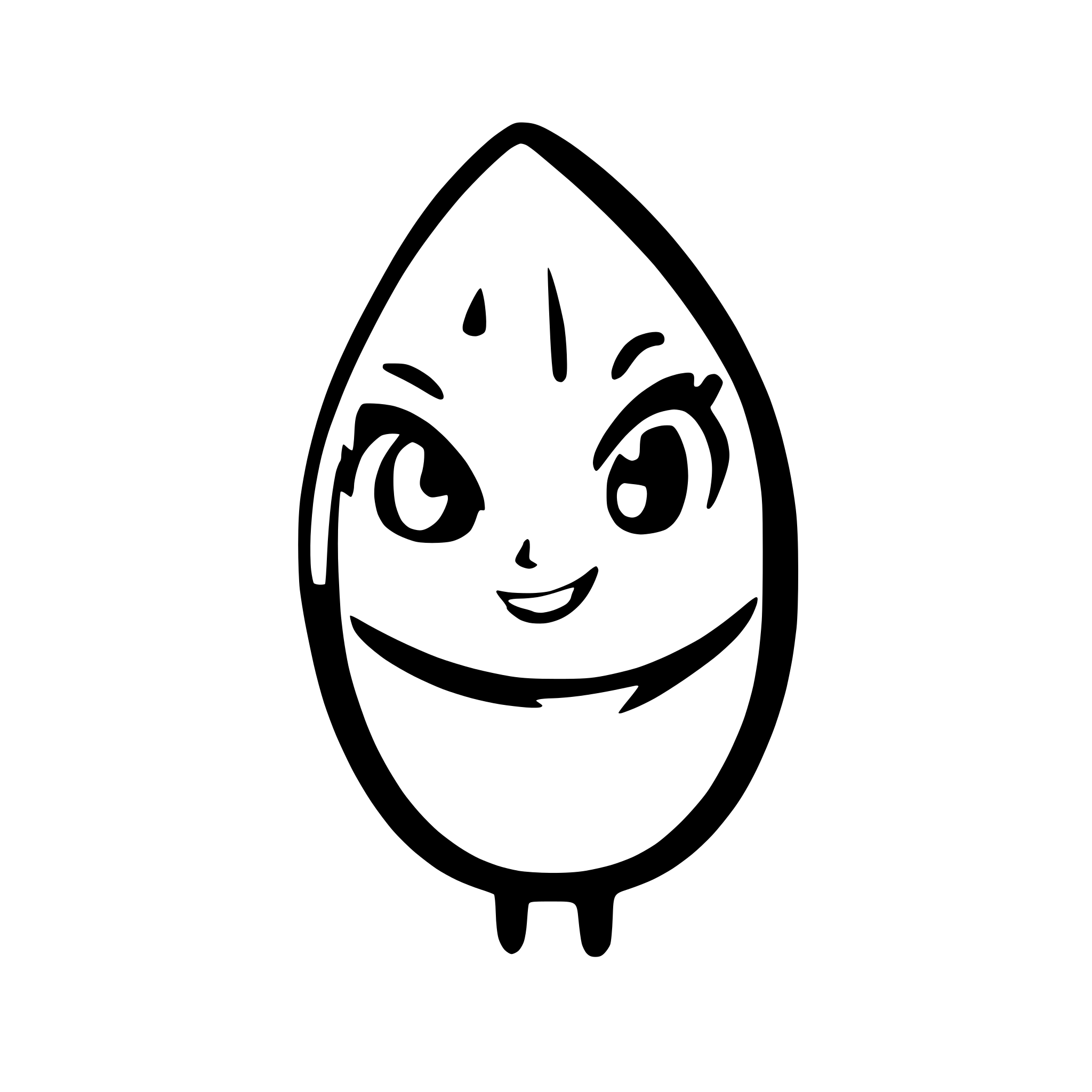 AI-generated SVG of a teardrop