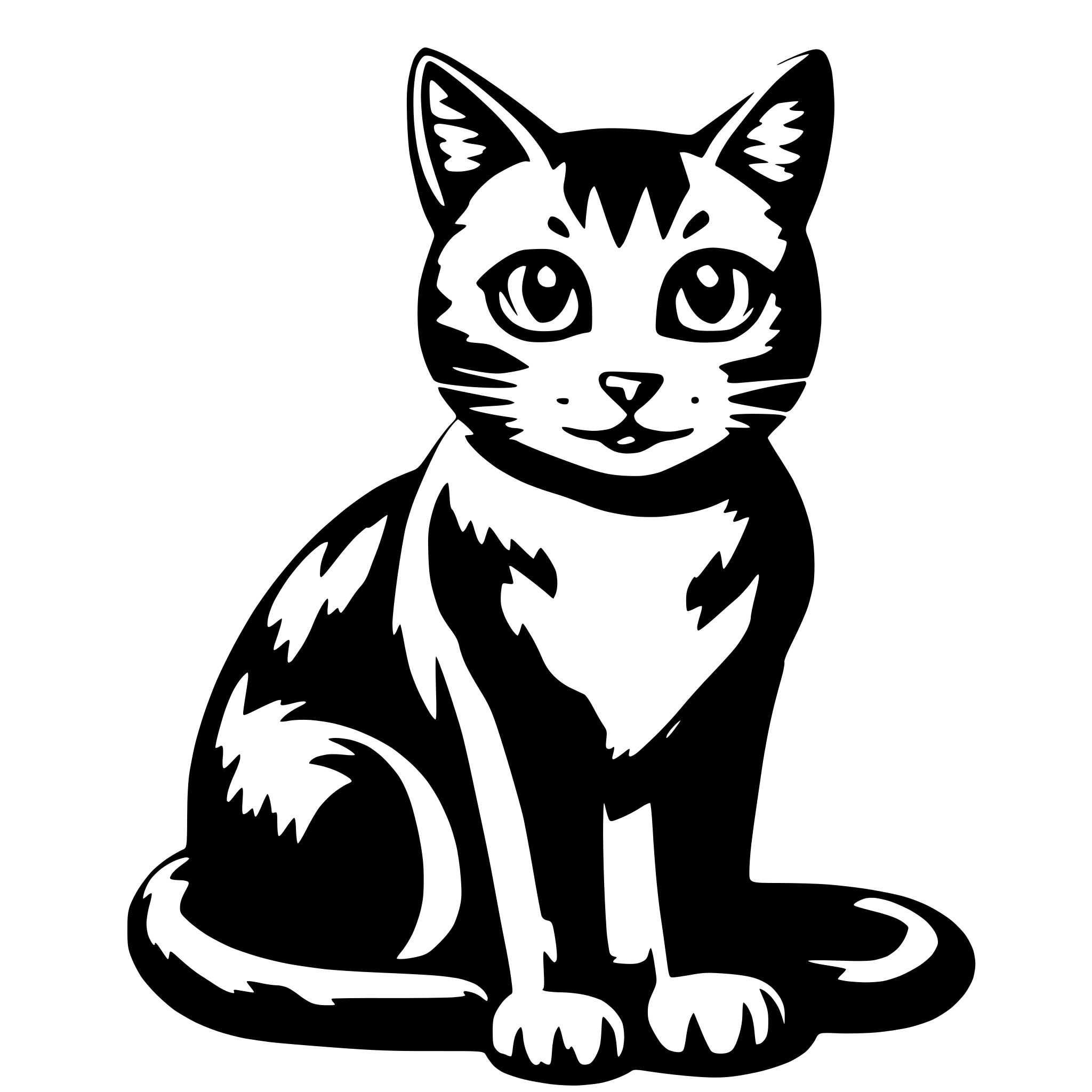 AI-generated SVG of a a cat