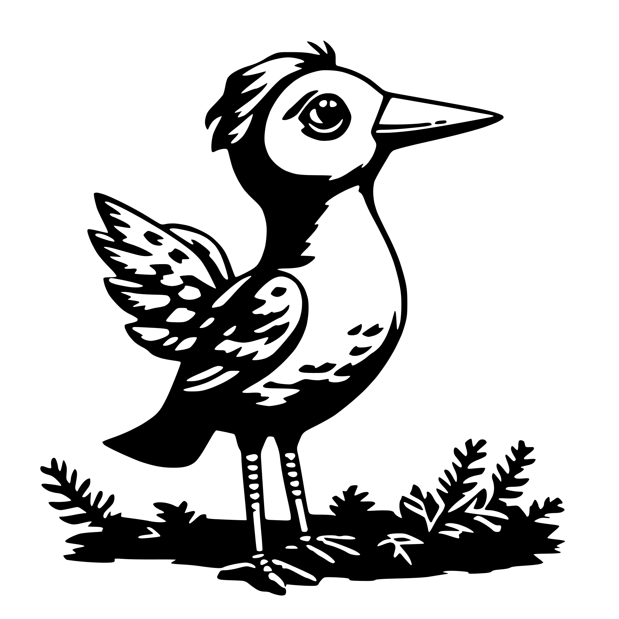 AI-generated SVG of a Pippi is the Christmas Bird