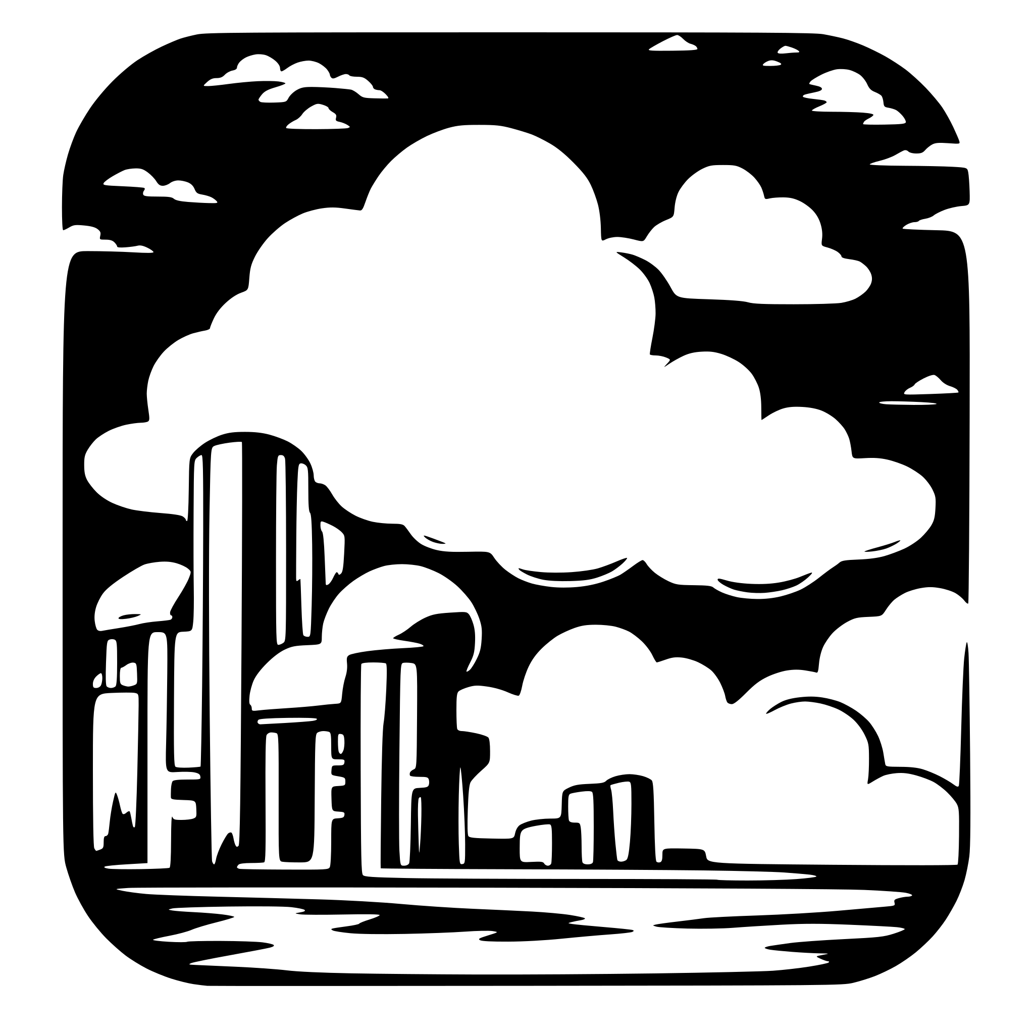 AI-generated SVG of a art deco clouds