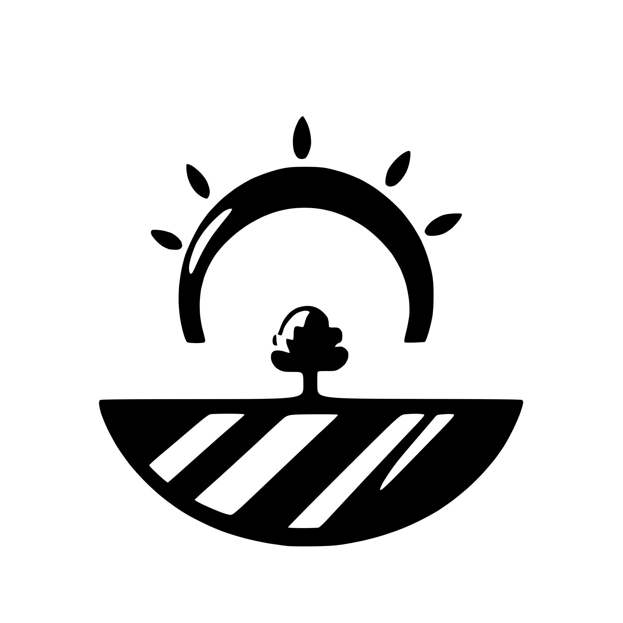 AI-generated SVG of a sun rising over horizon