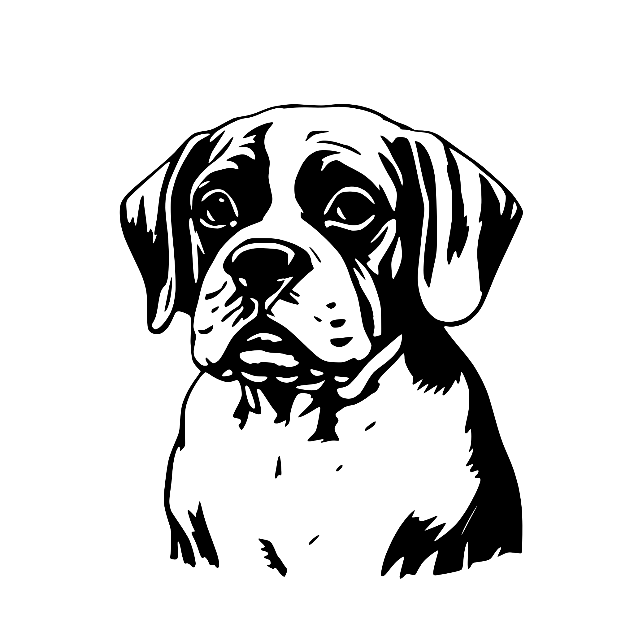 AI-generated SVG of a Französische Bulldogge Sketch