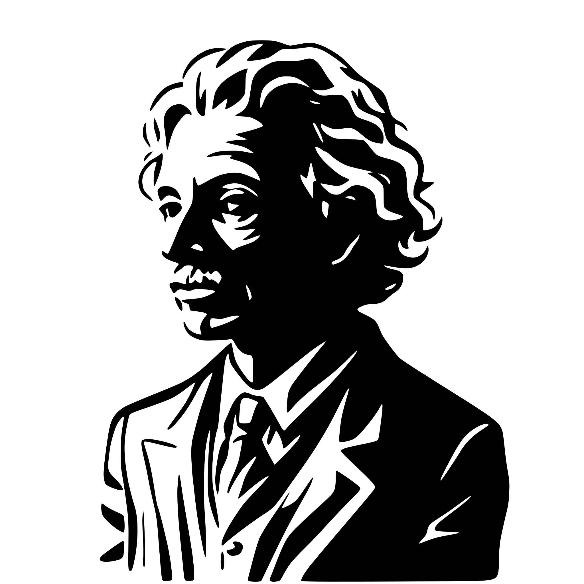AI-generated SVG of a albert einstein