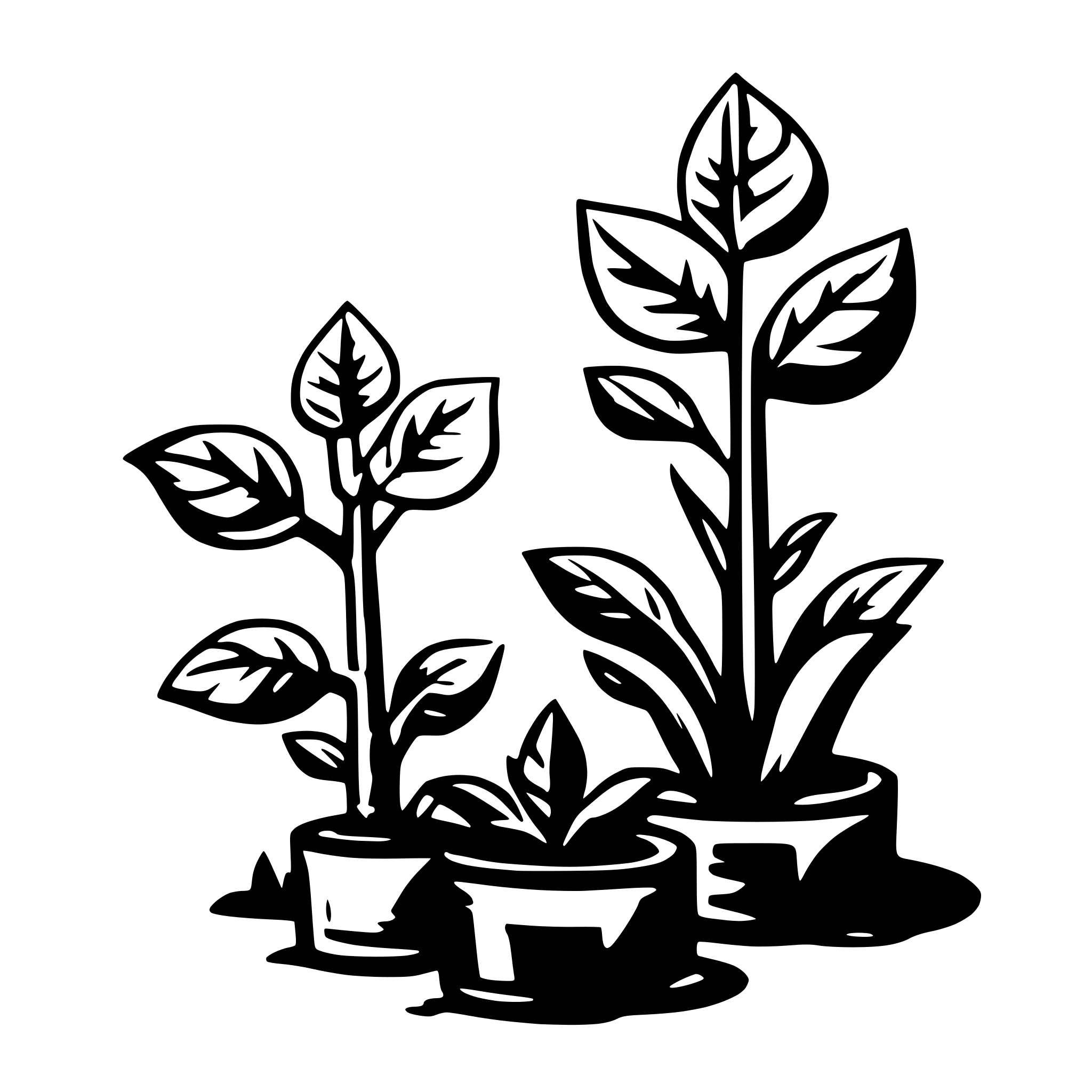 AI-generated SVG of 'plants growing'