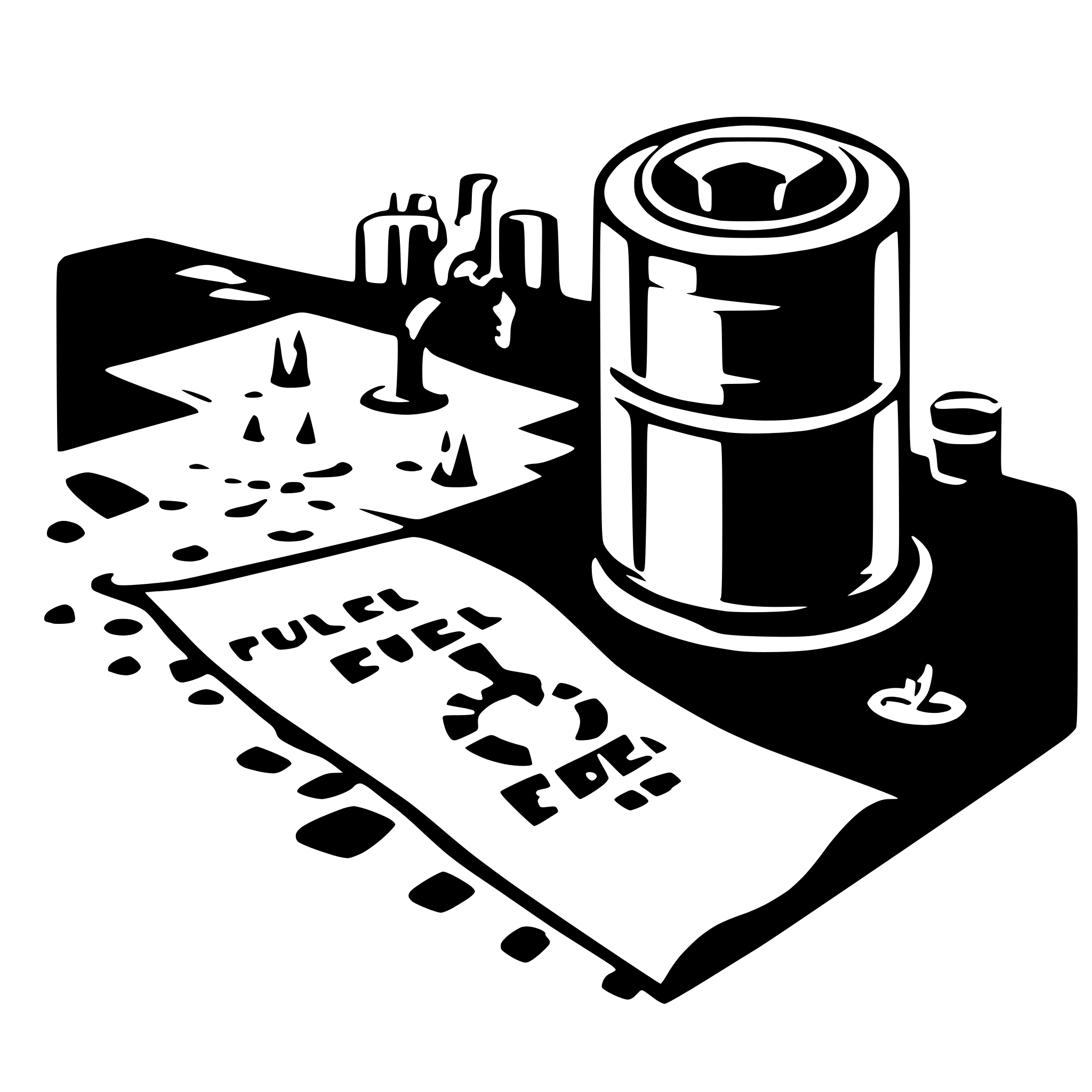 AI-generated SVG of 'fuel and map'