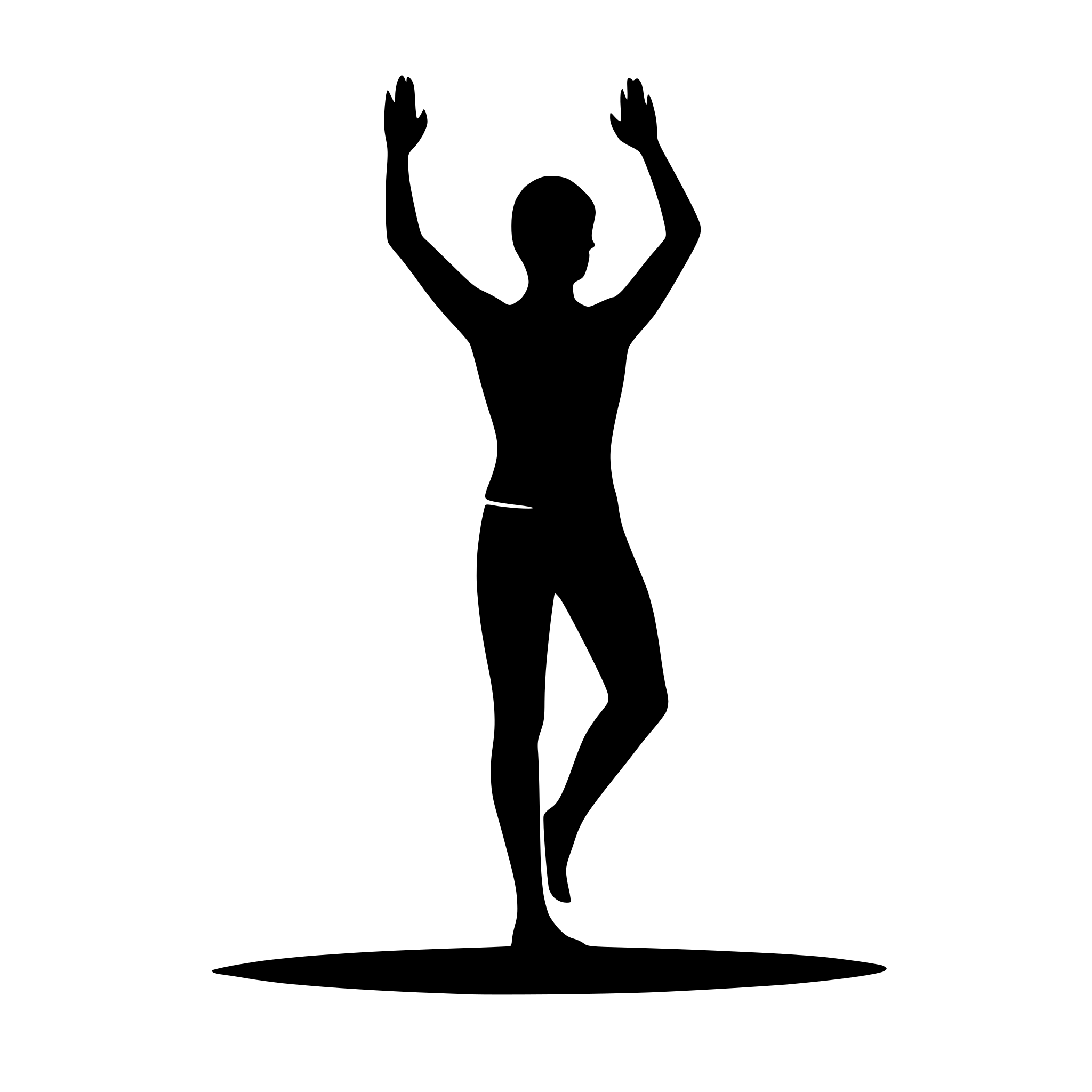 AI-generated SVG of 'yoga man'