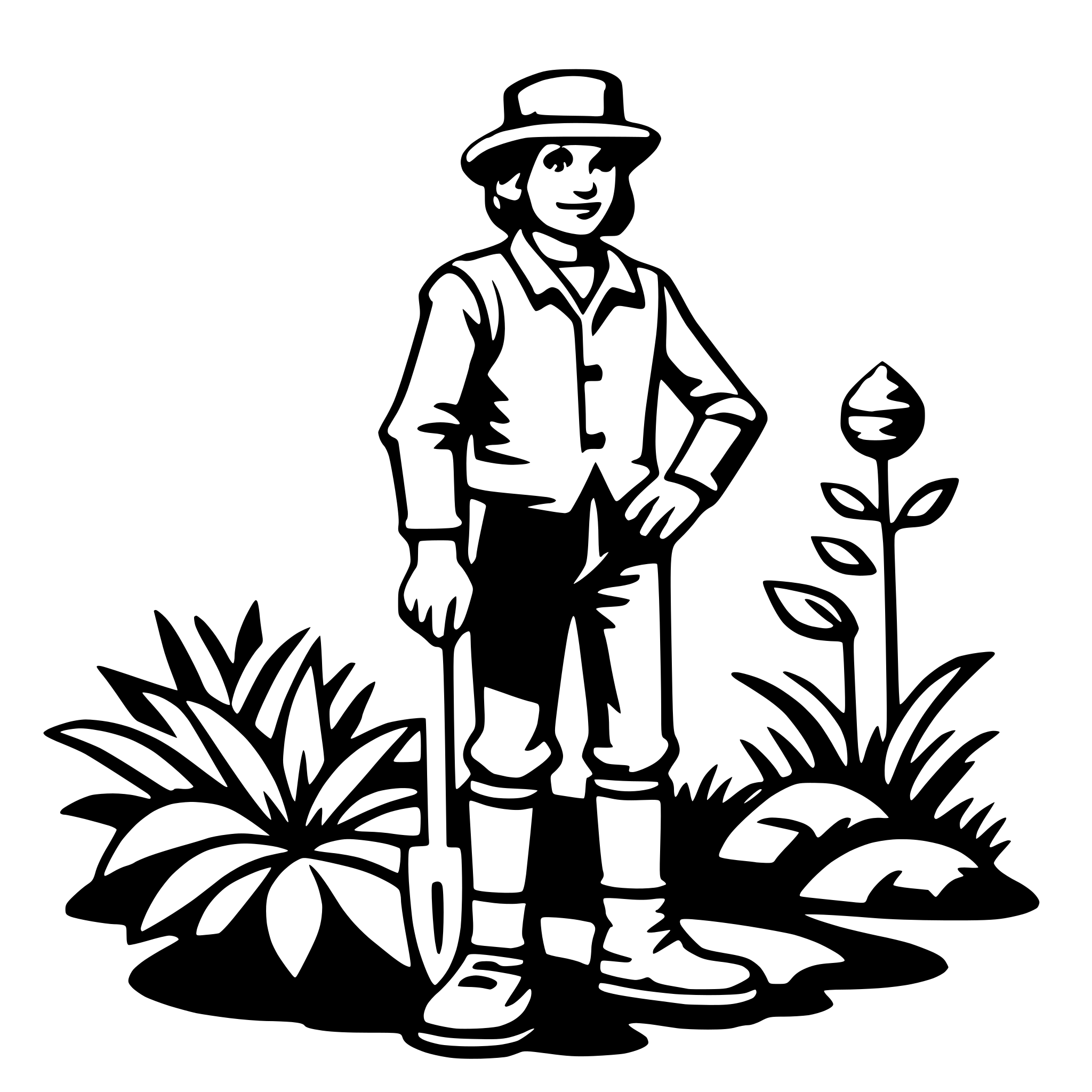 AI-generated SVG of 'gardener'