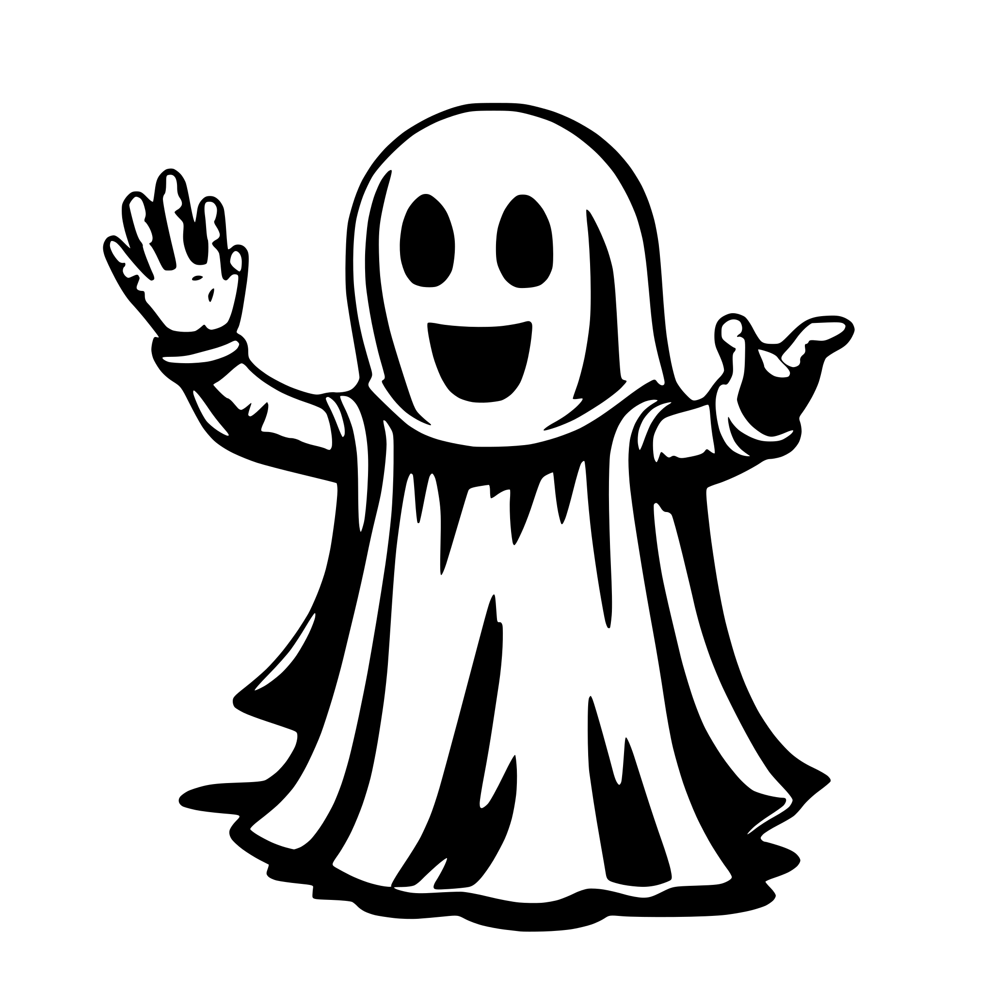 AI-generated SVG of 'spooky lovley ghost'