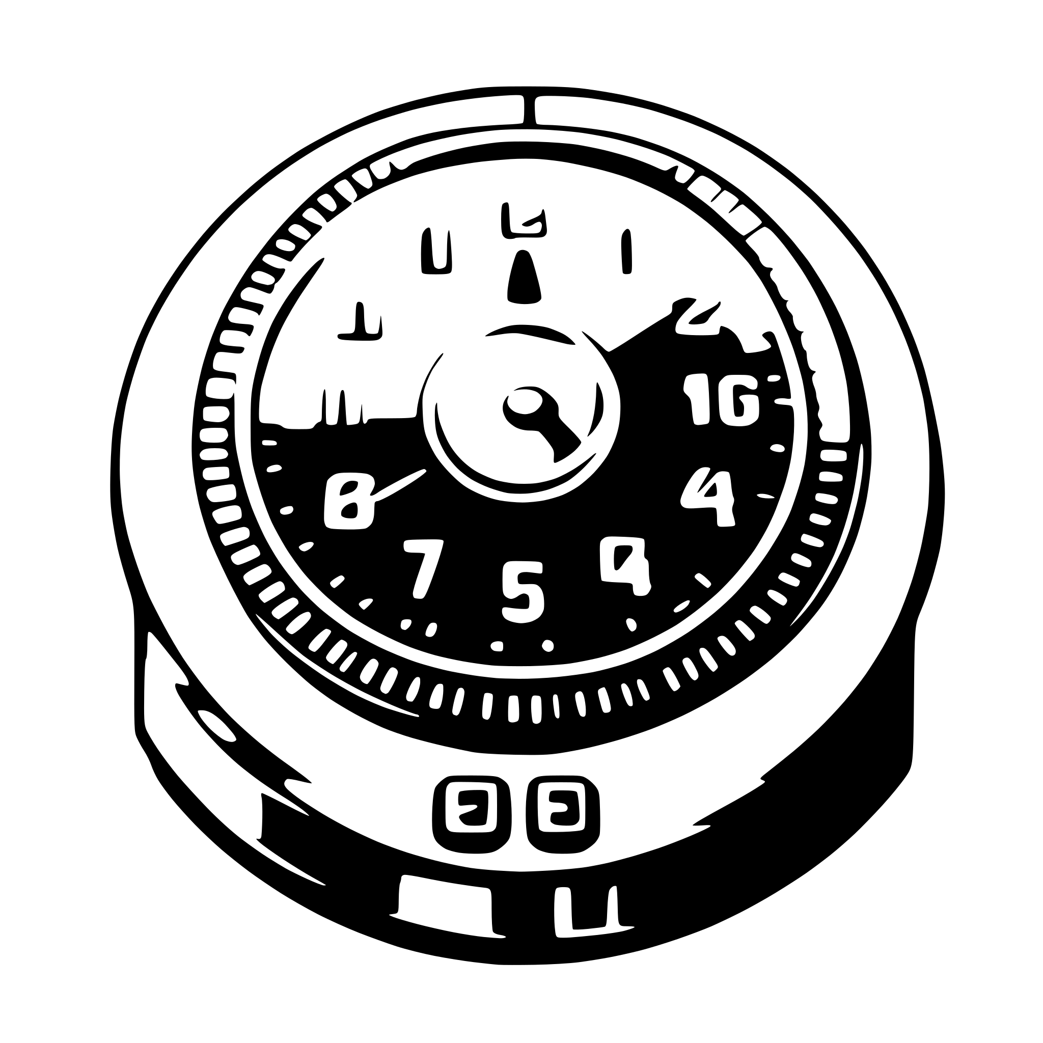 AI-generated SVG of 'dial menu of smartfone'