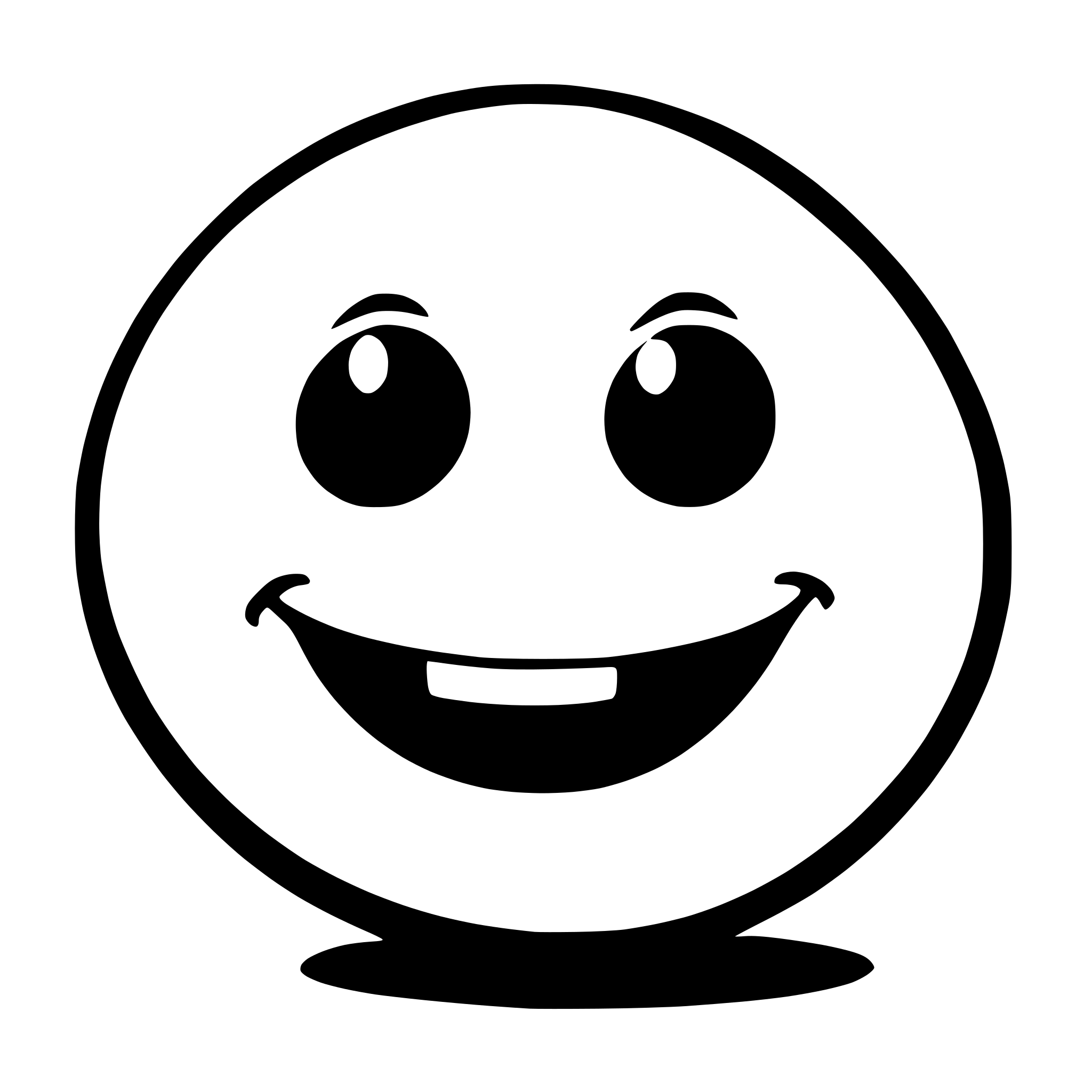AI-generated SVG of 'happy smiley'