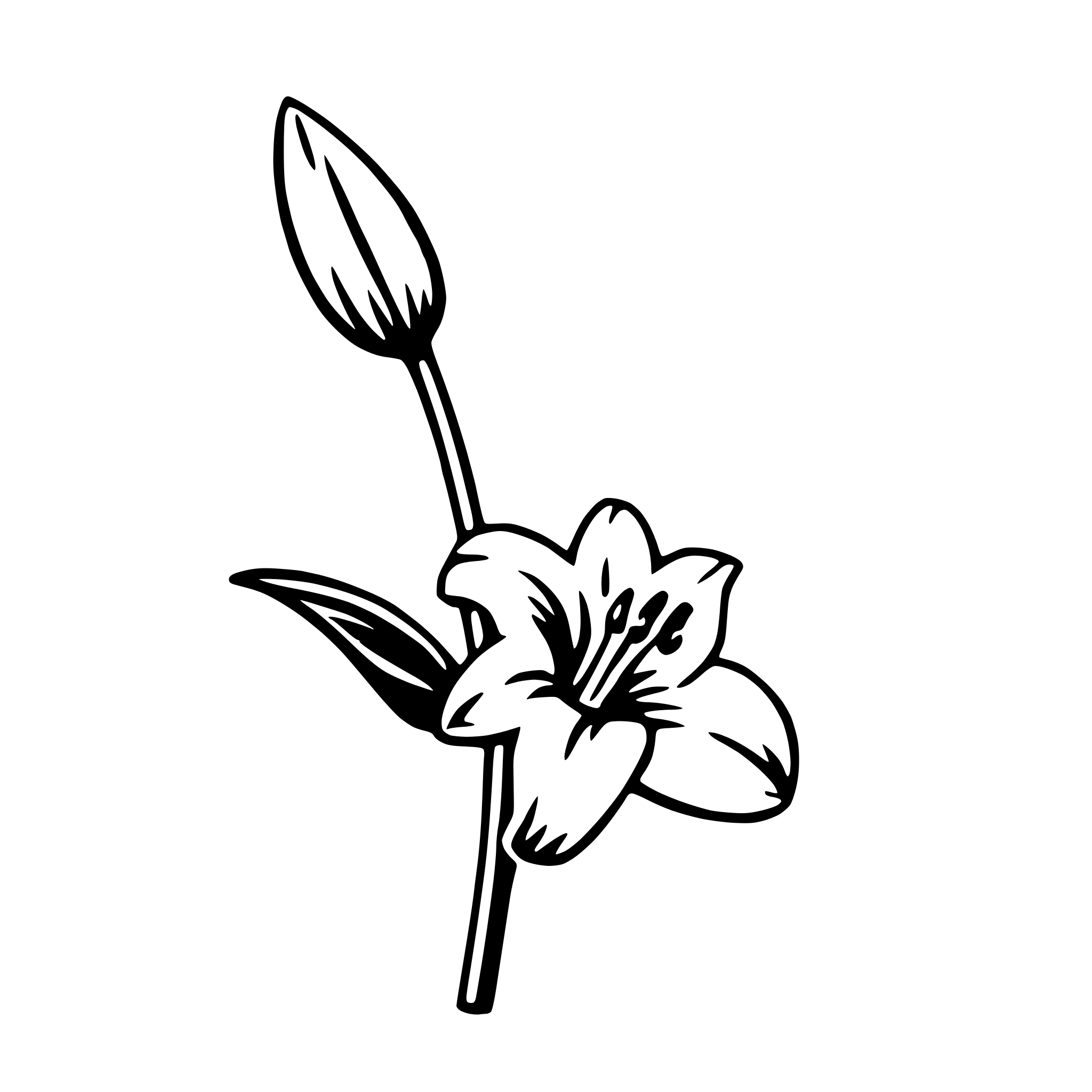 AI-generated SVG of 'easter lily'