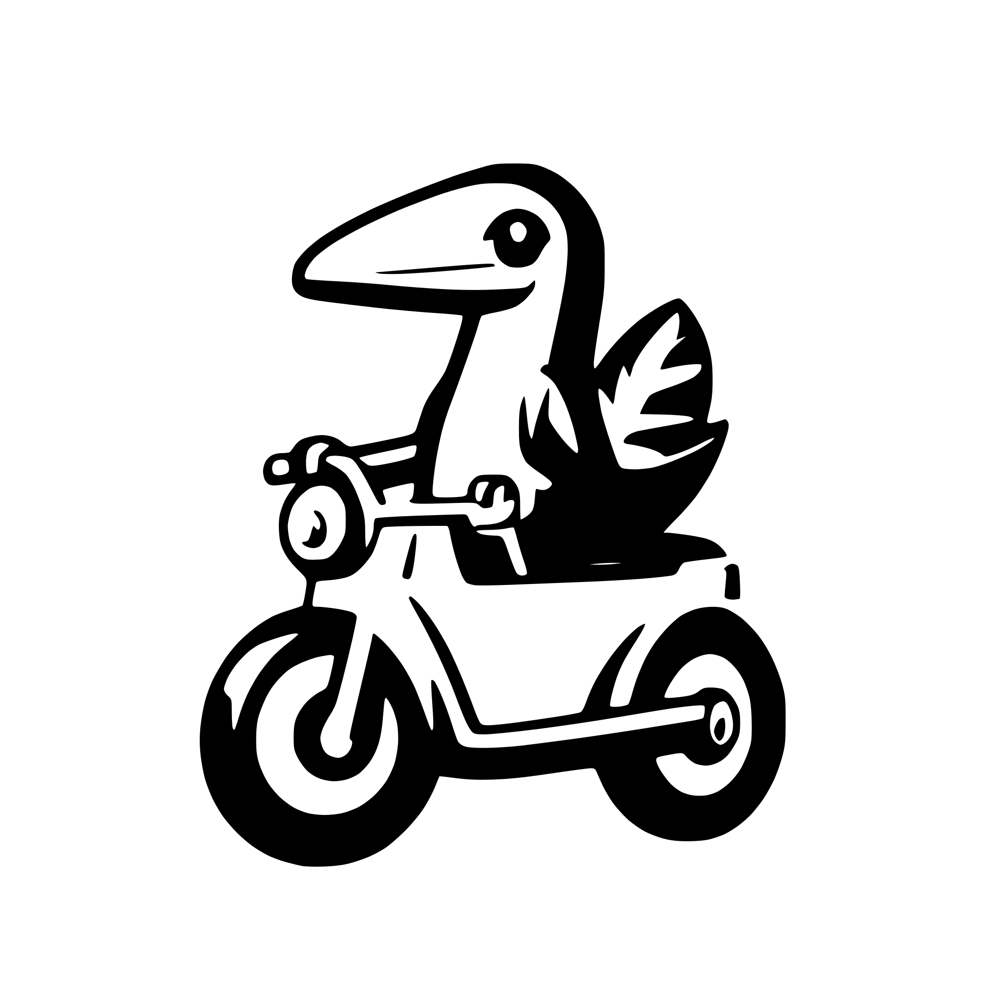 AI-generated SVG of 'toucan riding a motorbike'