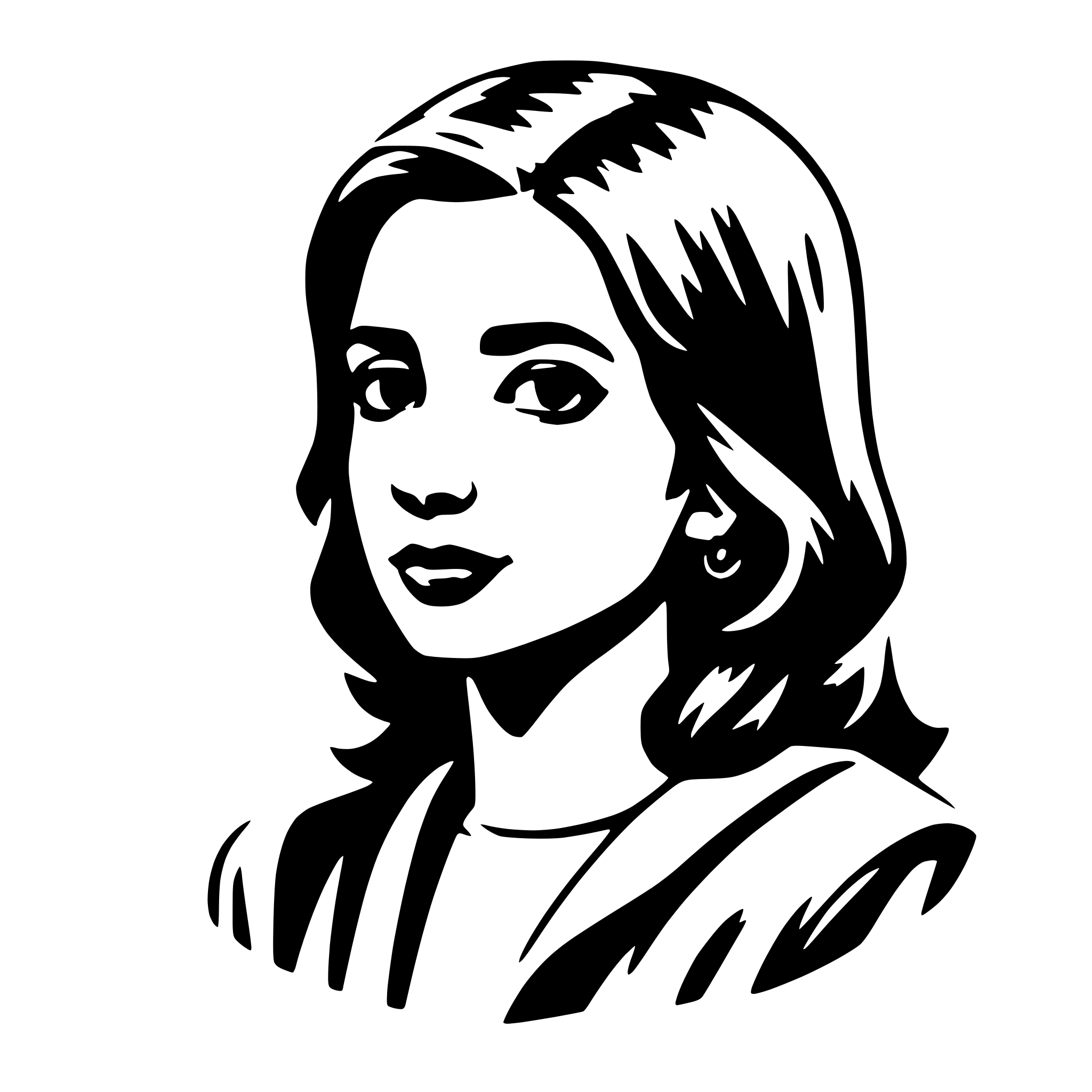 AI-generated SVG of 'girl'