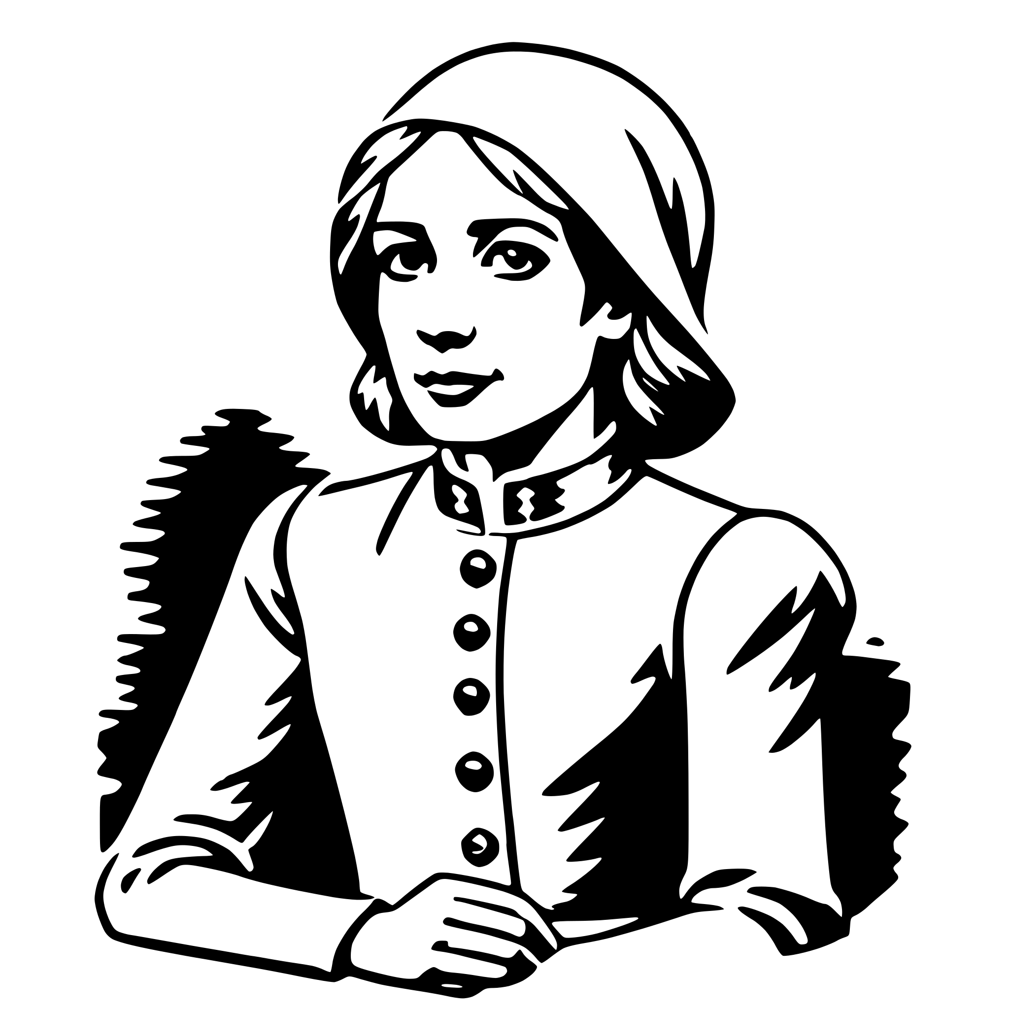 AI-generated SVG of a florence nightingale