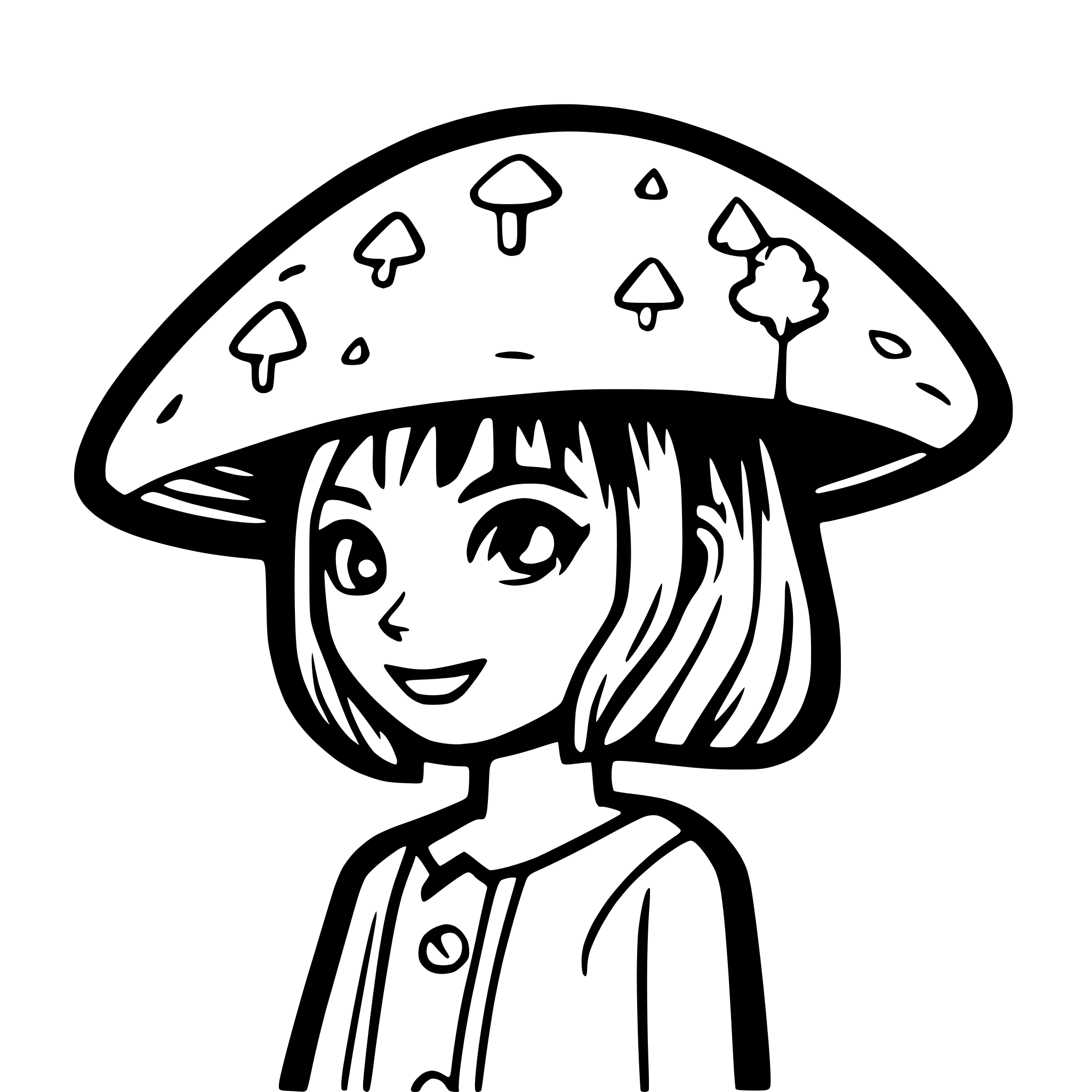 AI-generated SVG of a mushroom telekom