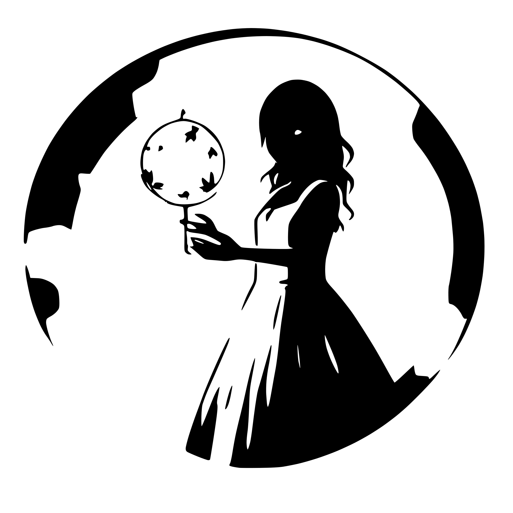 AI-generated SVG of 'Magic circle'