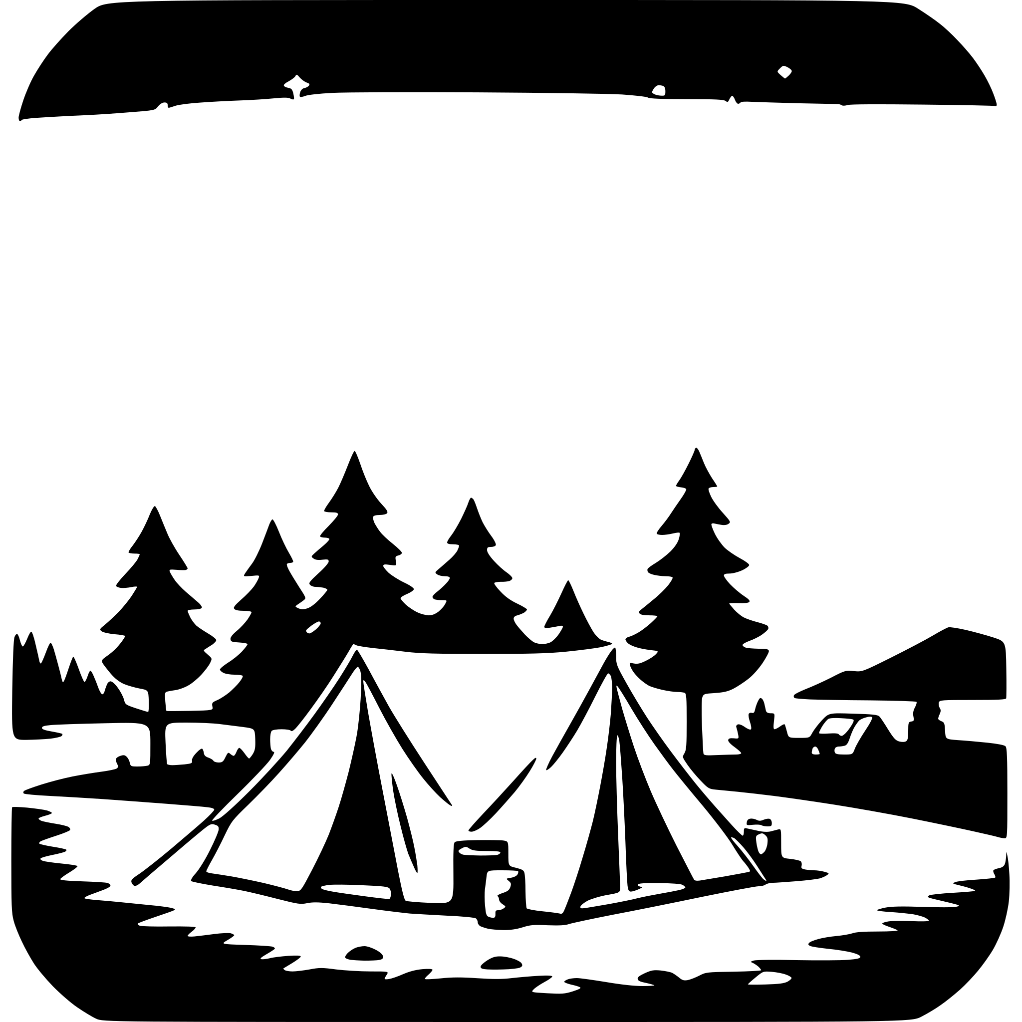 AI-generated SVG of 'camping under stars'
