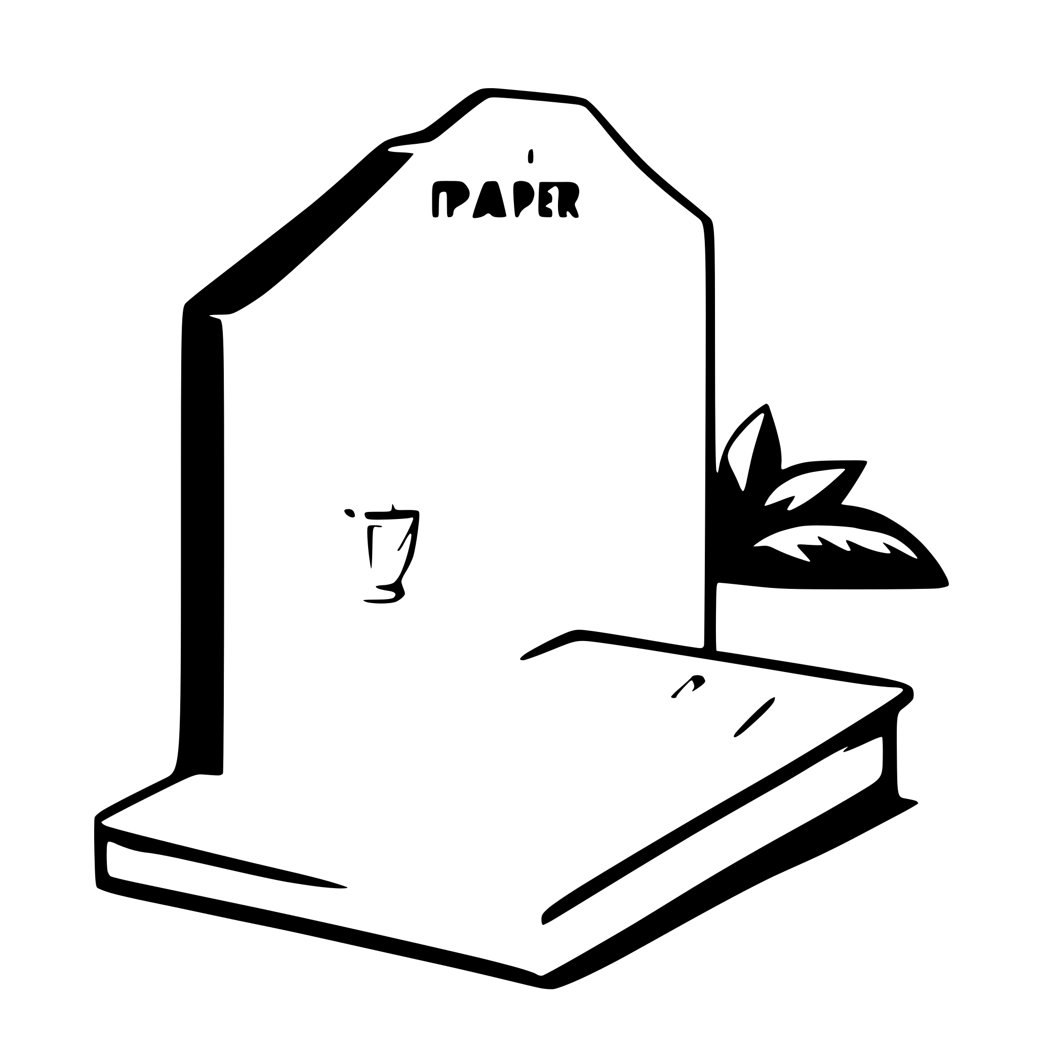 AI-generated SVG of 'paper exam'