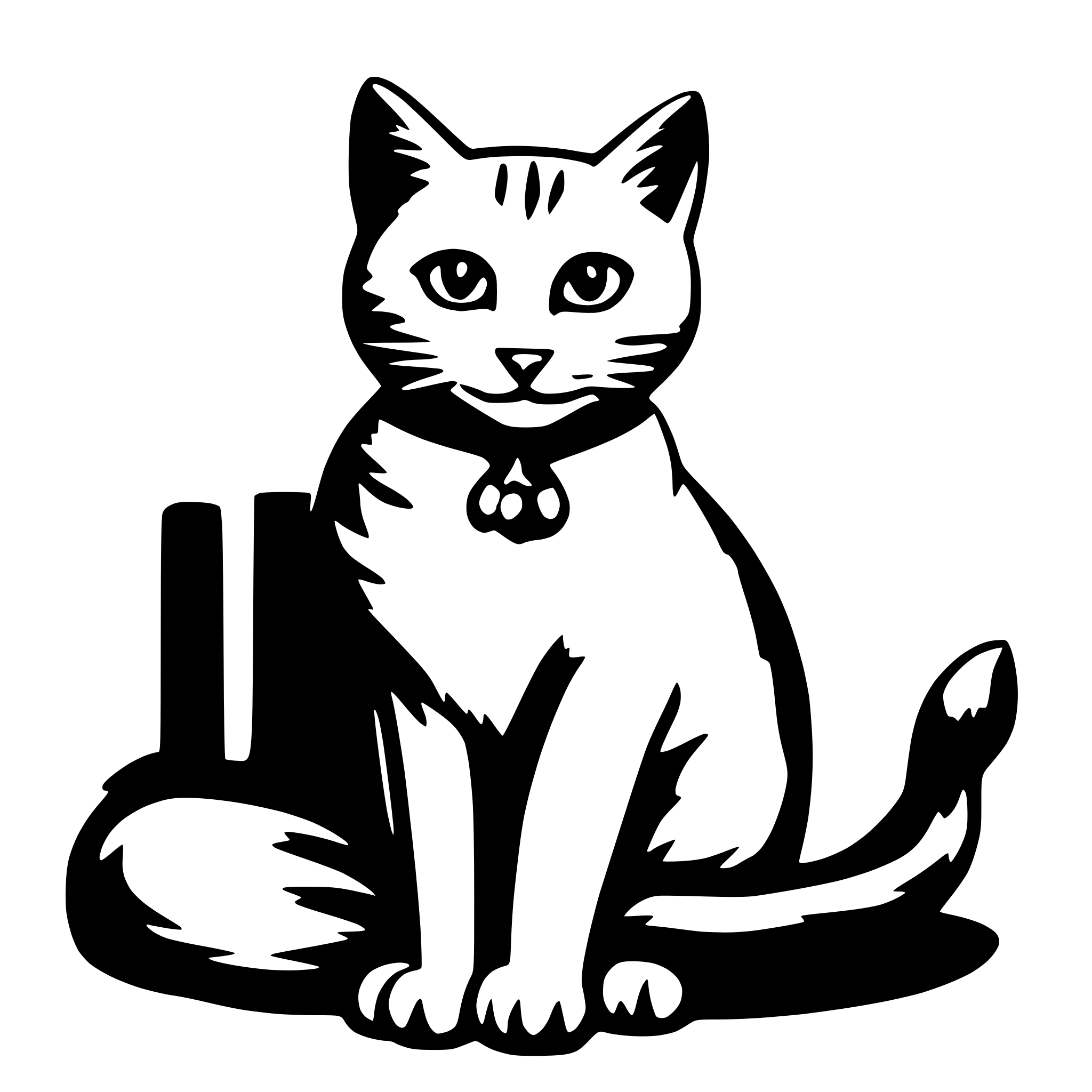 AI-generated SVG of a cat