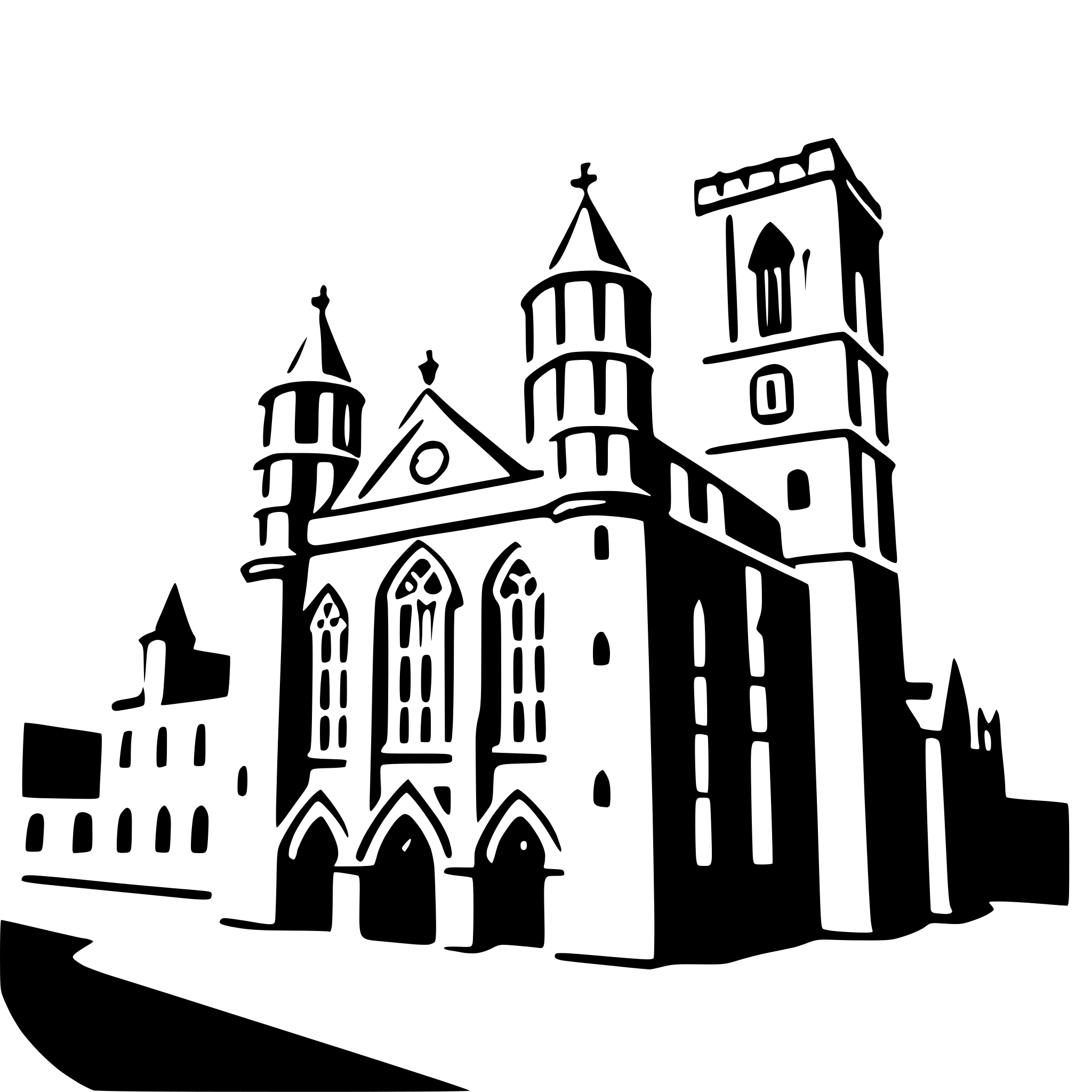 AI-generated SVG of 'westminster abbey'