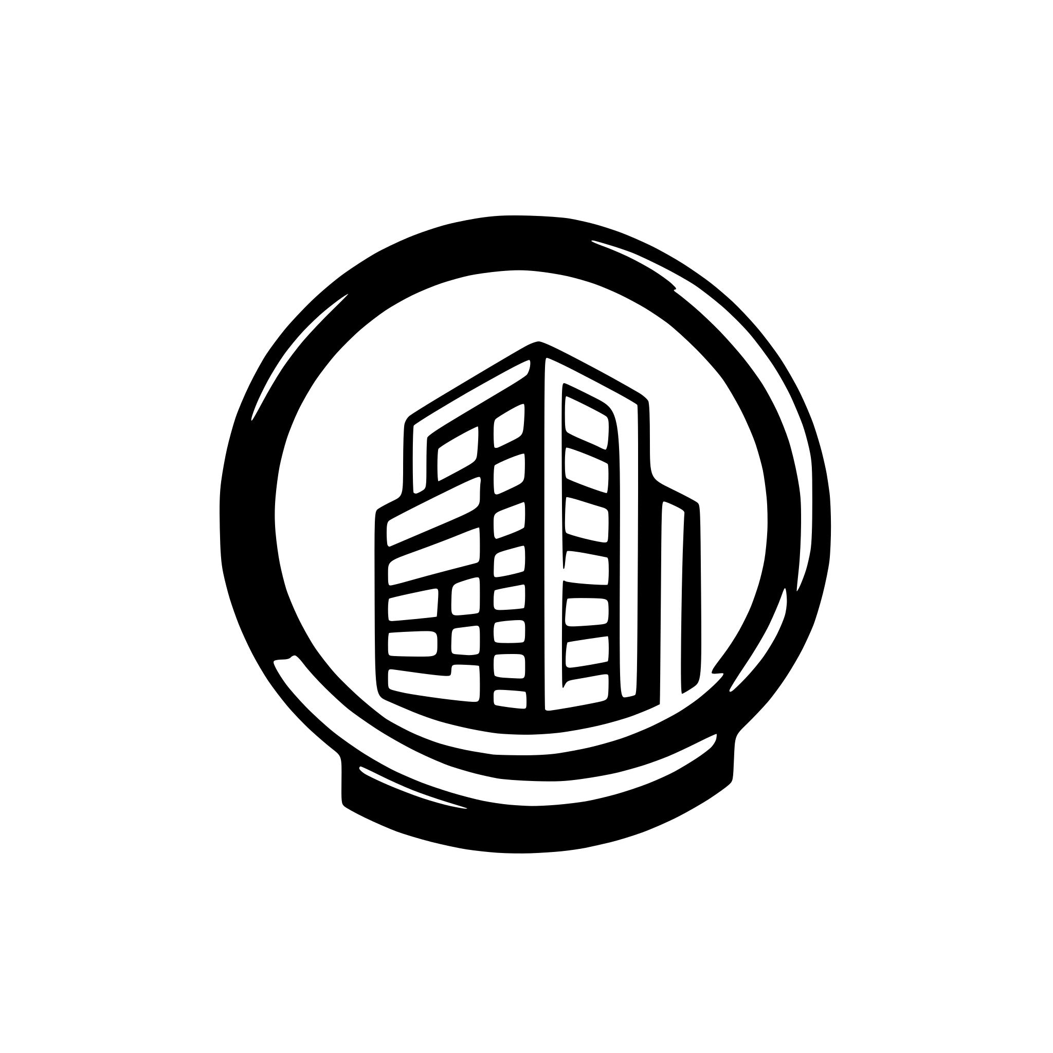 AI-generated SVG of a eDOMUS - application for managing buildings and apartments